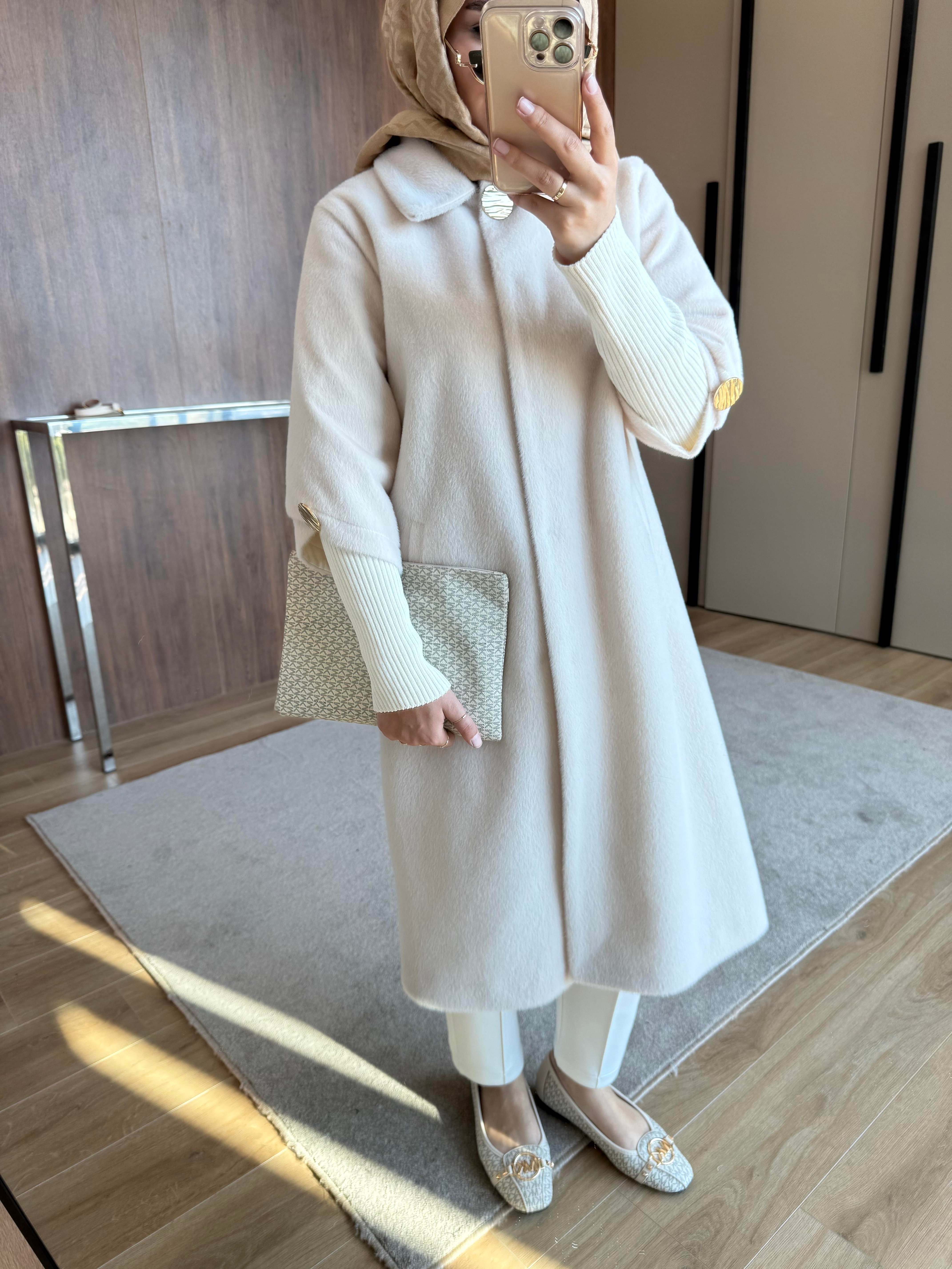 TRİKO KOL TAY TÜYÜ KÜRK EKRU