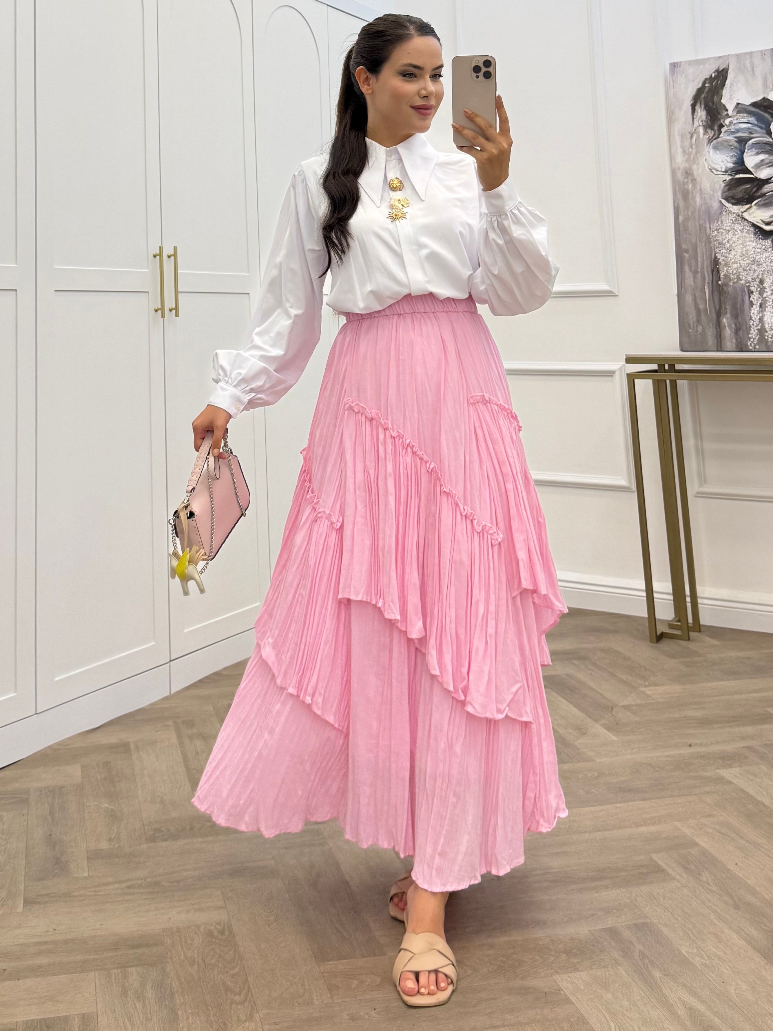VUAL KATLI ETEK PEMBE