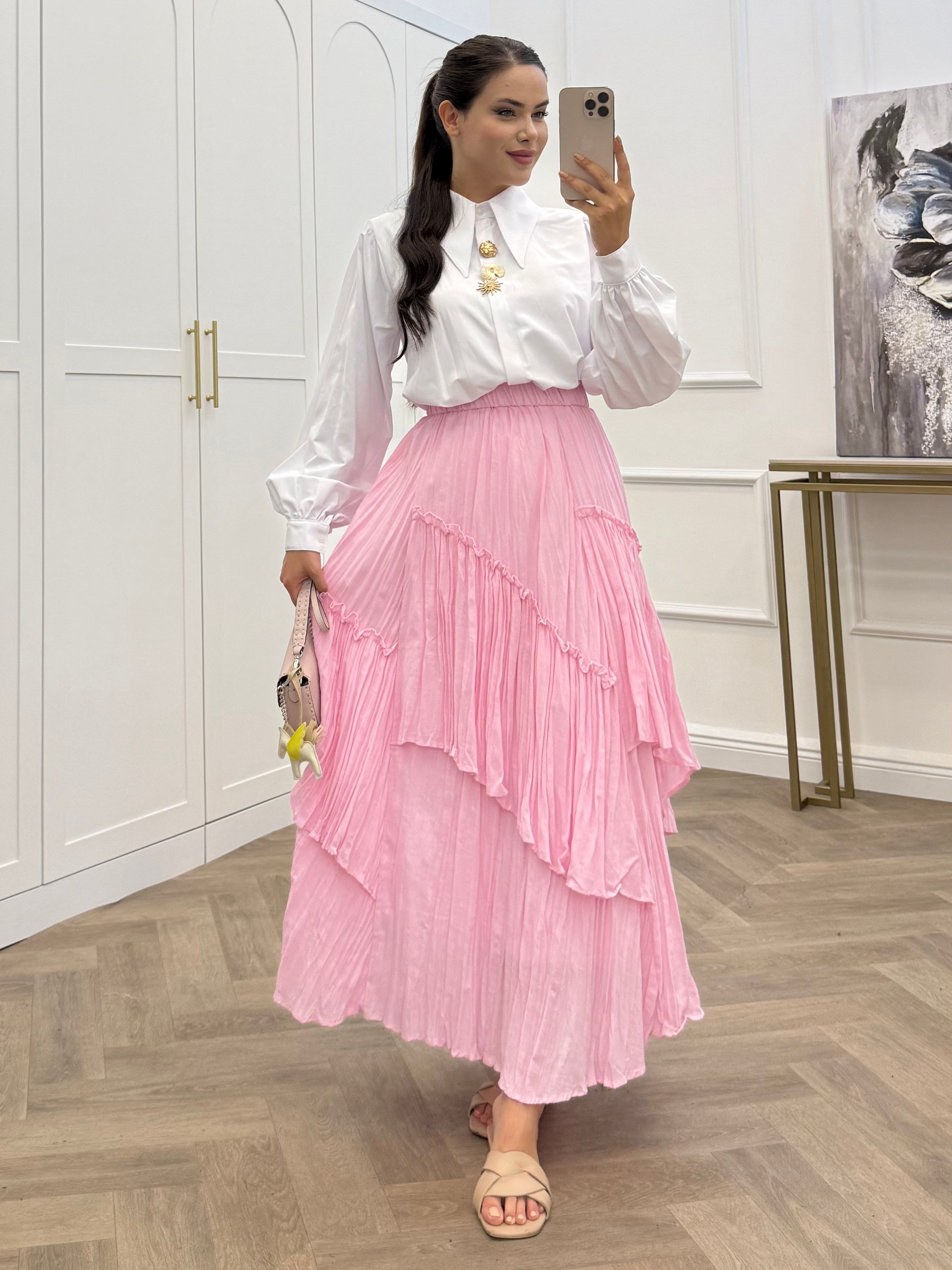 VUAL KATLI ETEK PEMBE
