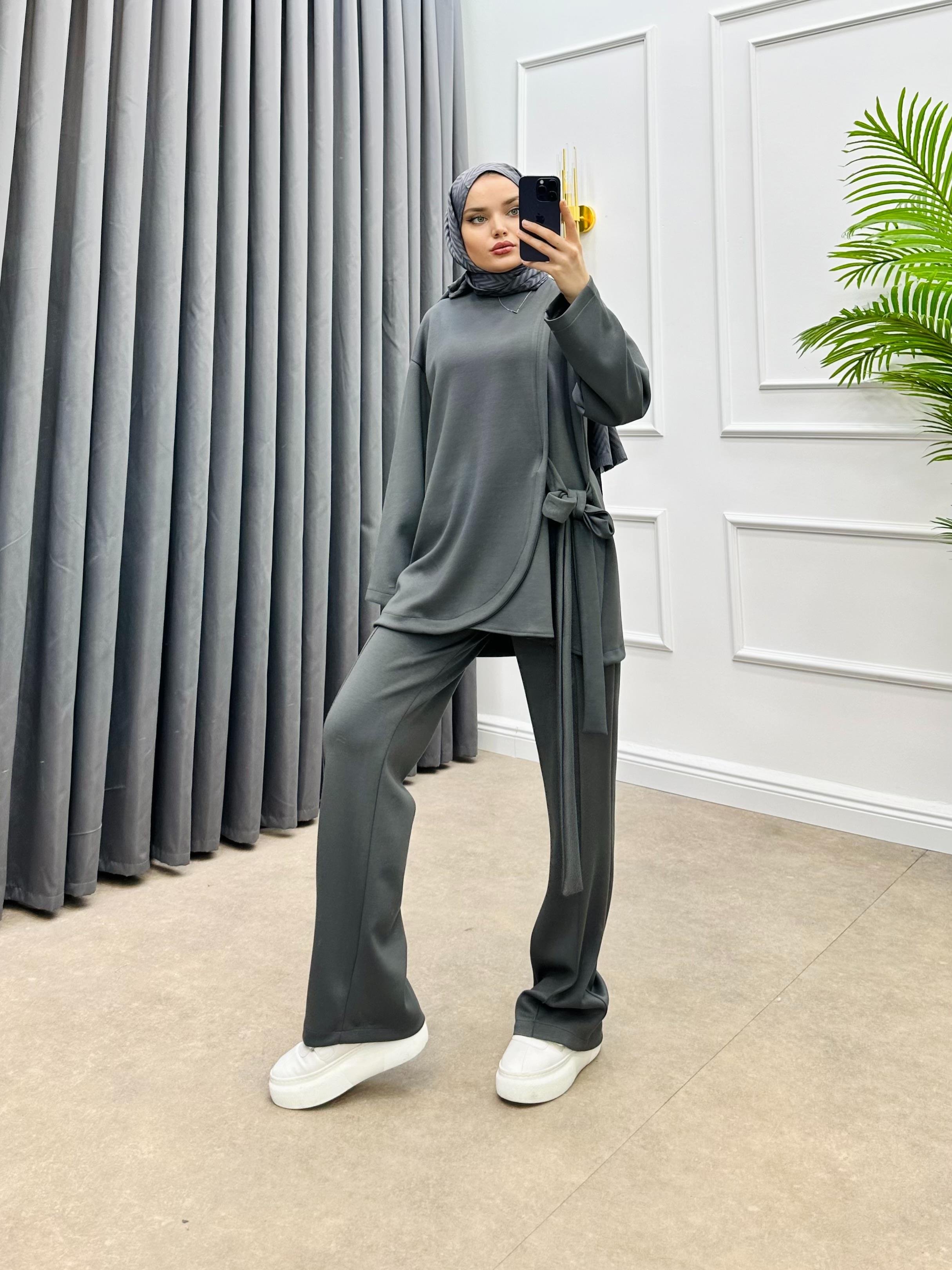 YANDAN BAĞLAMALI OYSHO İKİLİ TAKIM FÜME