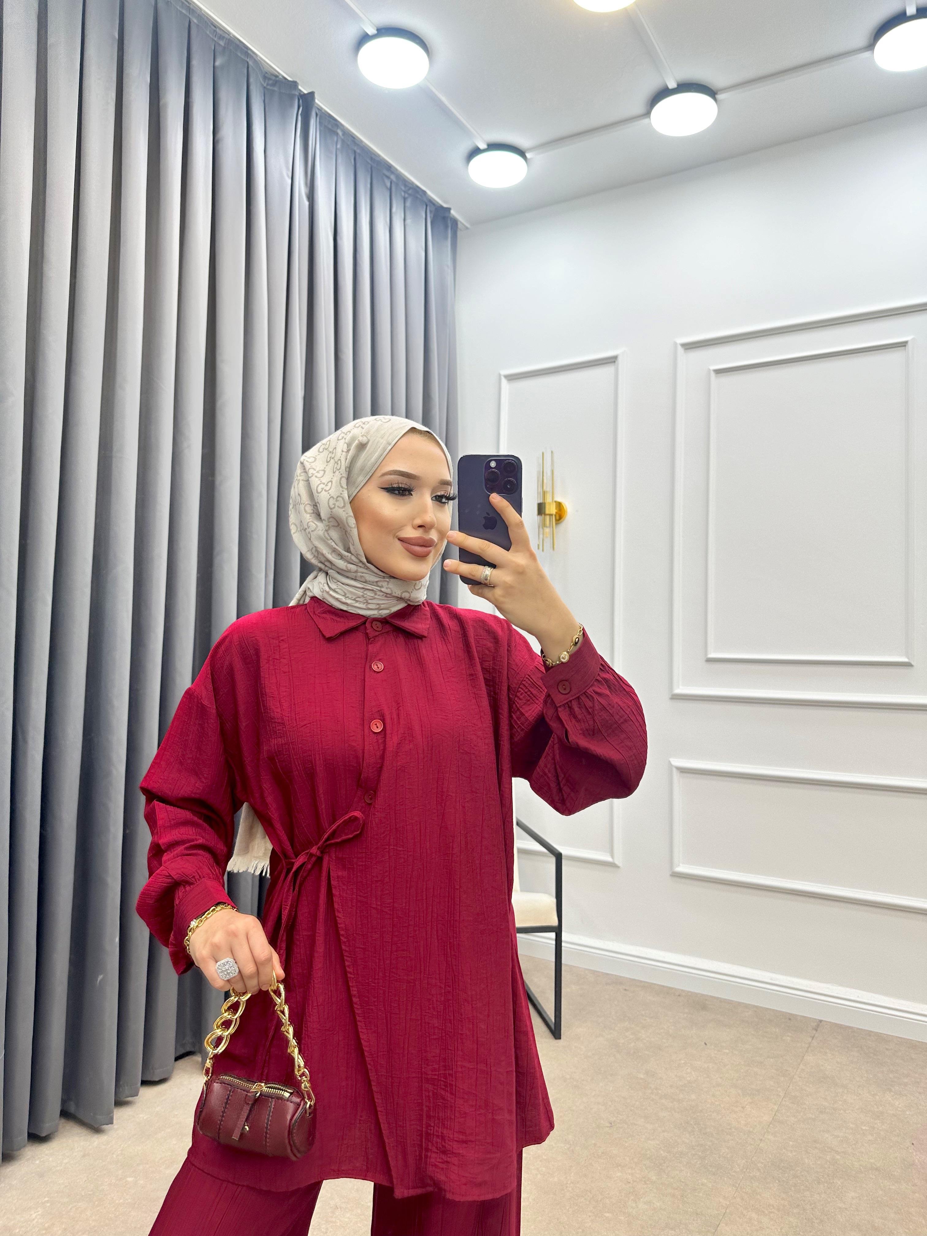 YANDAN BAĞLAMALI TAKIM BORDO