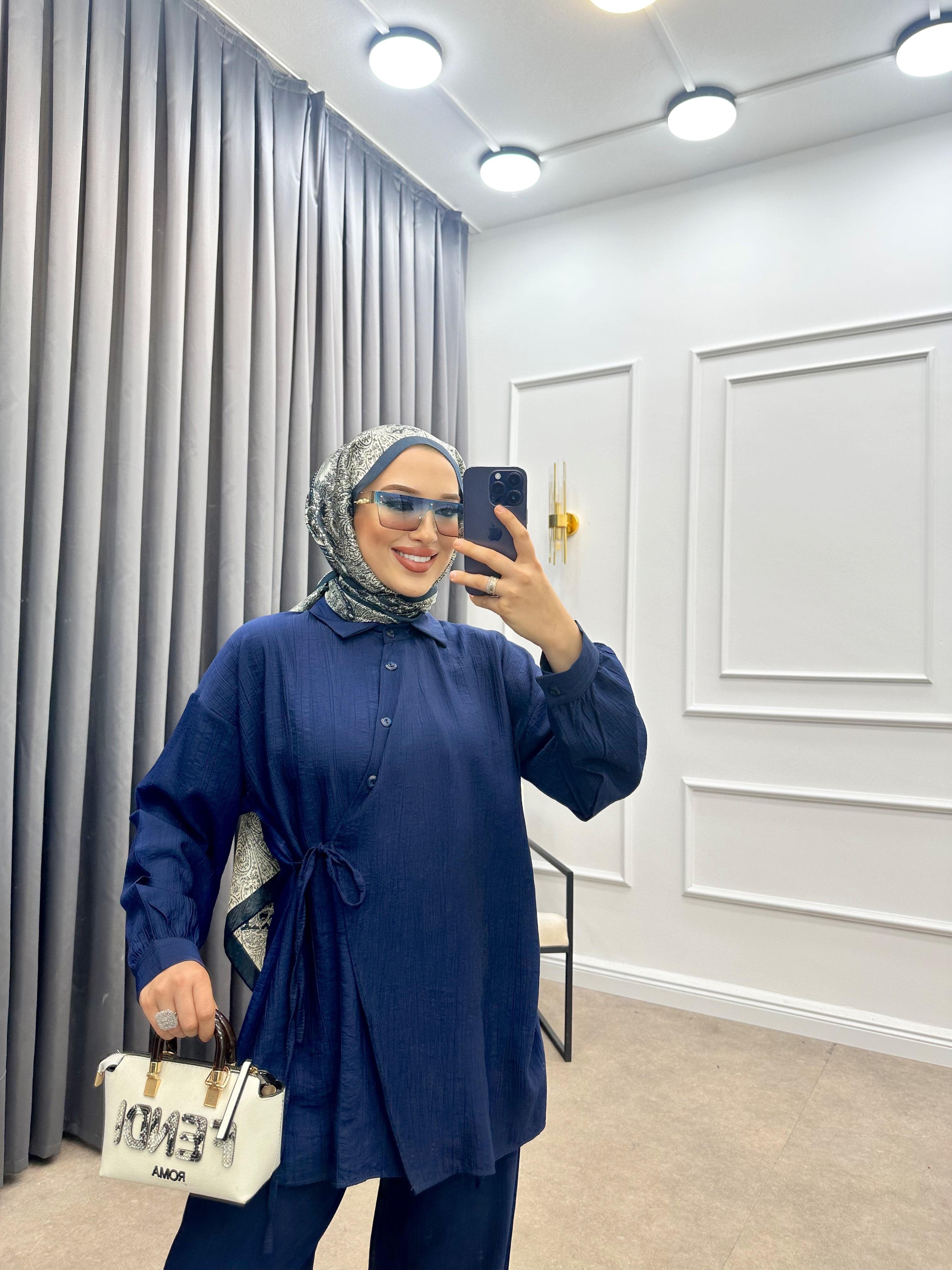 YANDAN BAĞLAMALI TAKIM LACİVERT