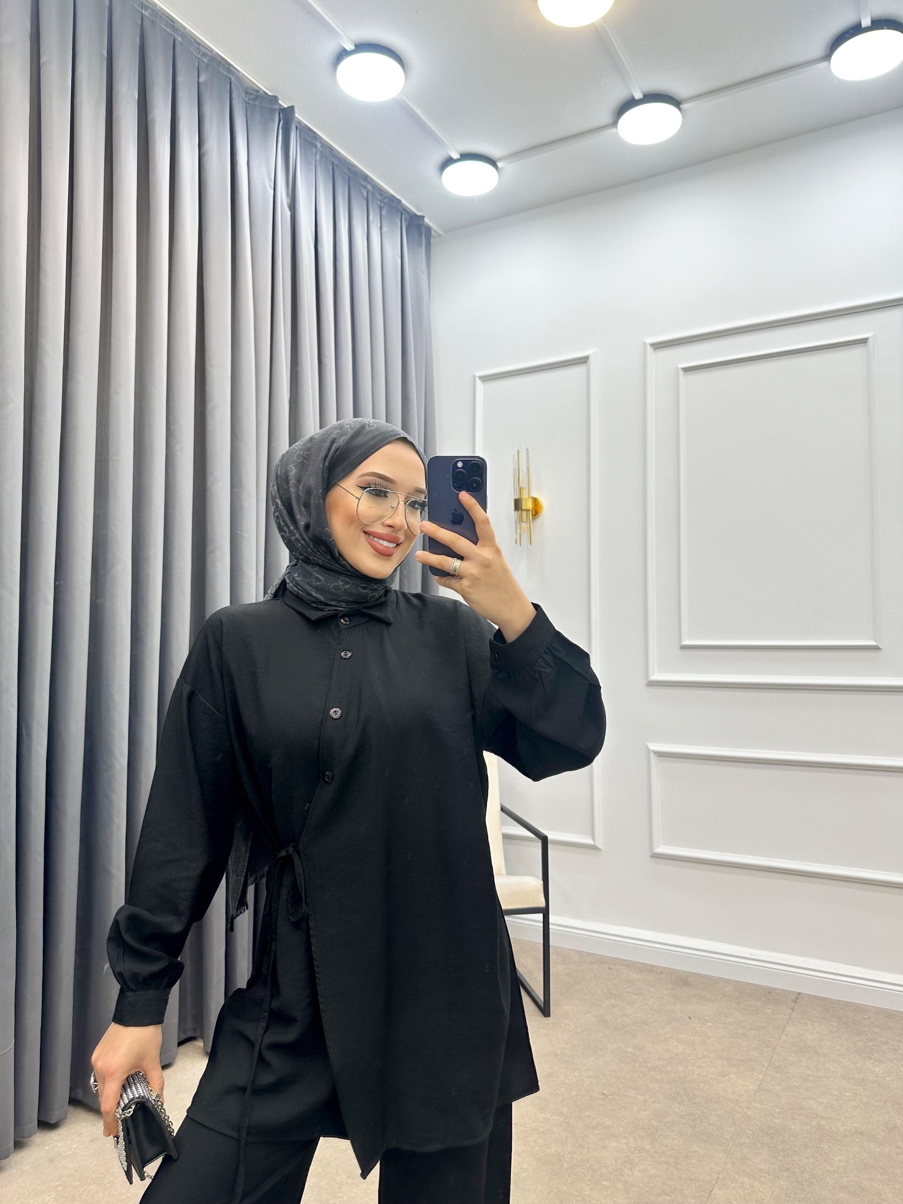 YANDAN BAĞLAMALI TAKIM SİYAH