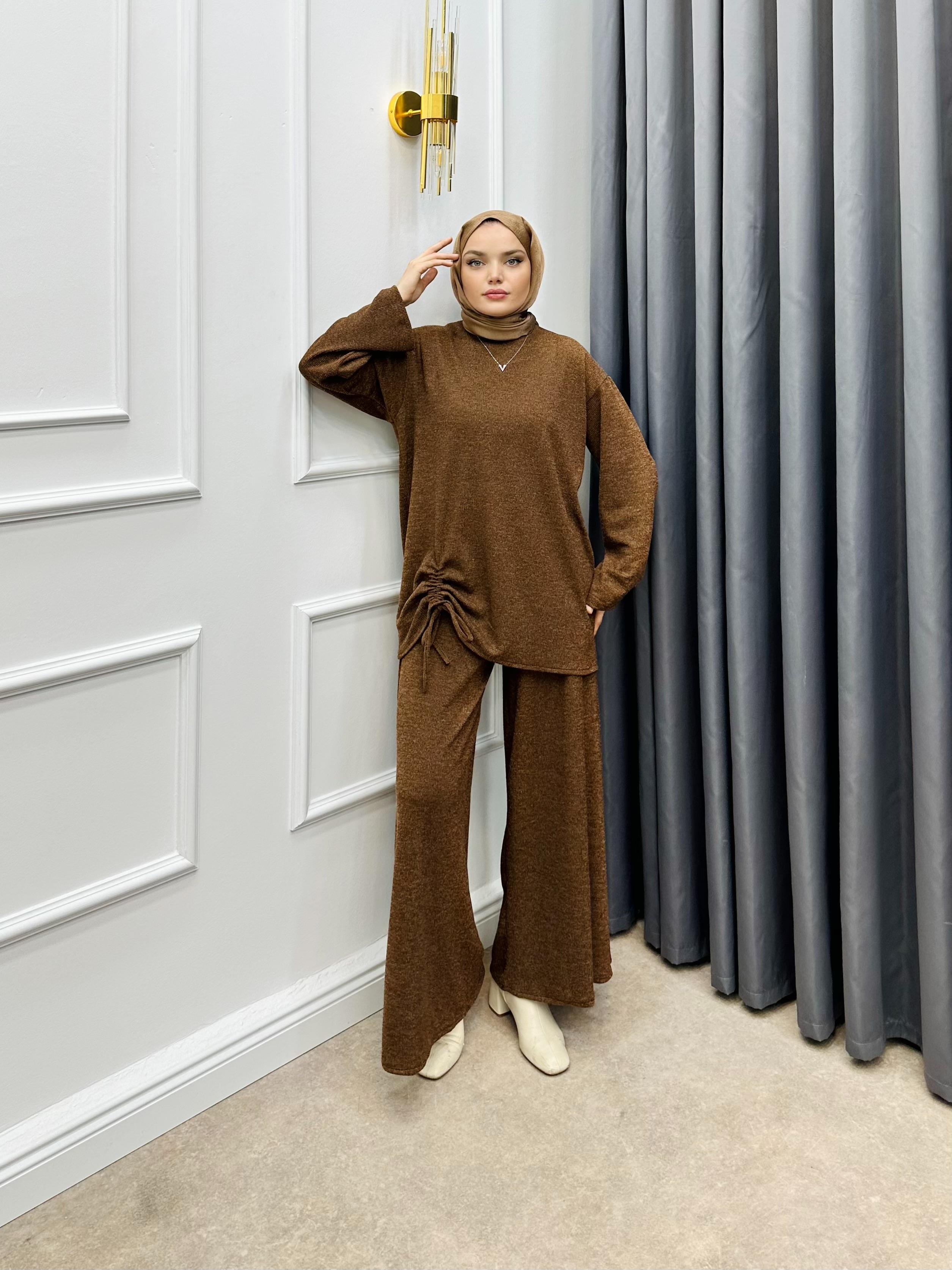 YANDAN İPLİ İKİLİ TAKIM KAHVE