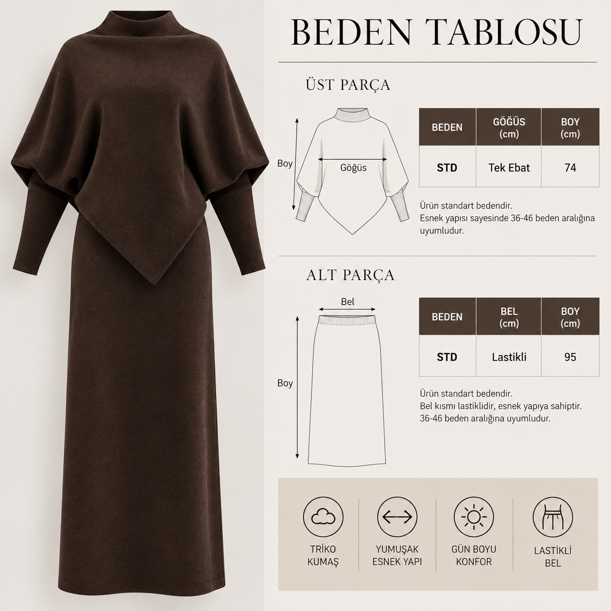 YARASA KOL YUMOŞ ETEKLİ TAKIM MÜRDÜM