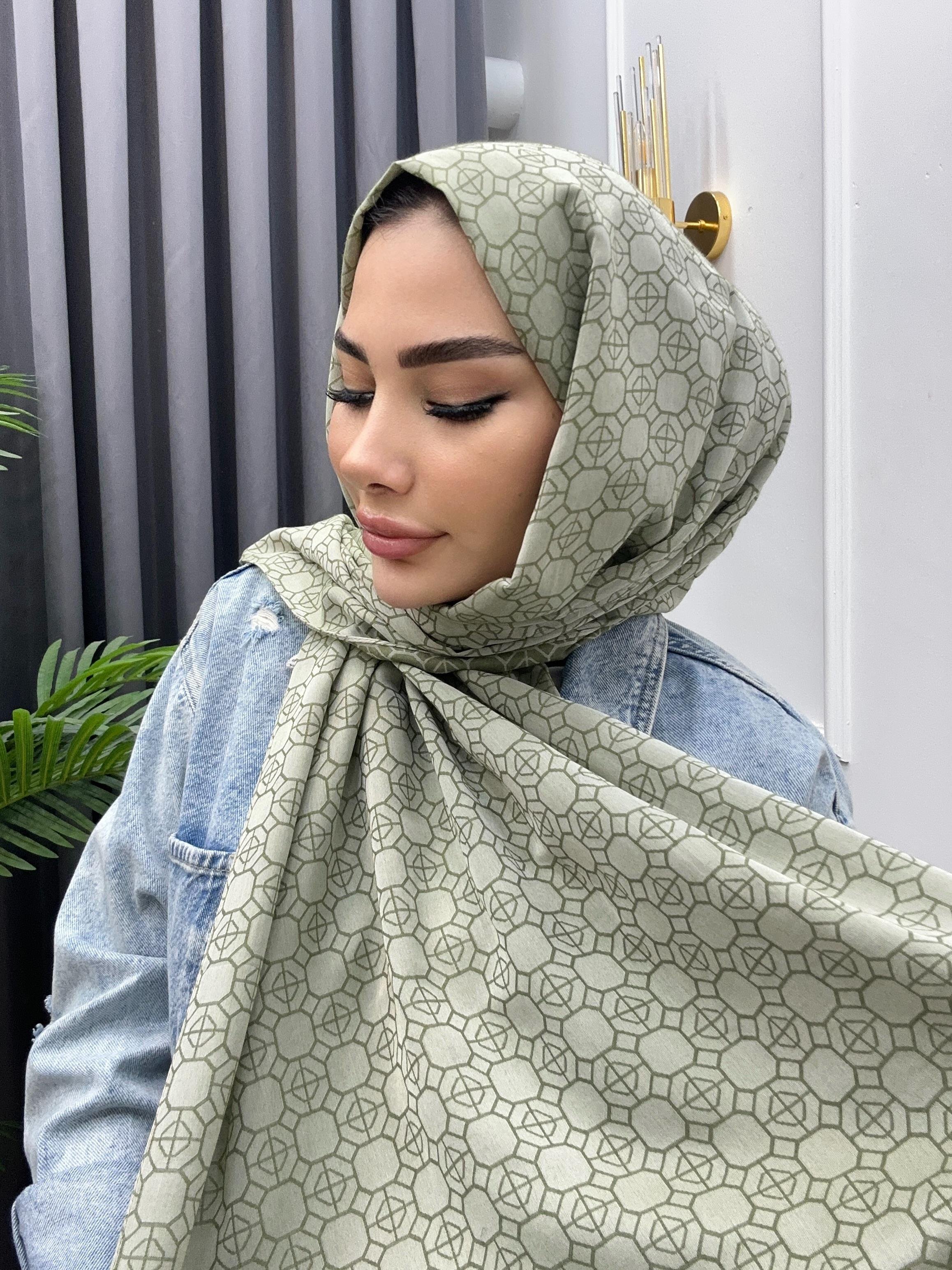 YAZ ESİNTİSİ DESENLİ ŞAL MİNT