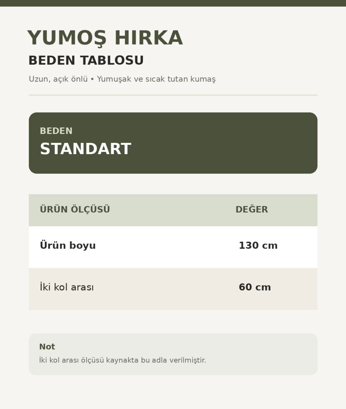 YUMOŞ UZUN HIRKA HAKİ