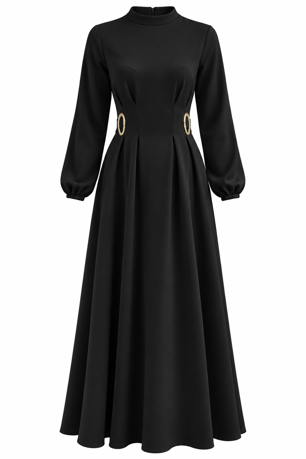 YUSRA SCUBA ELBİSE SİYAH