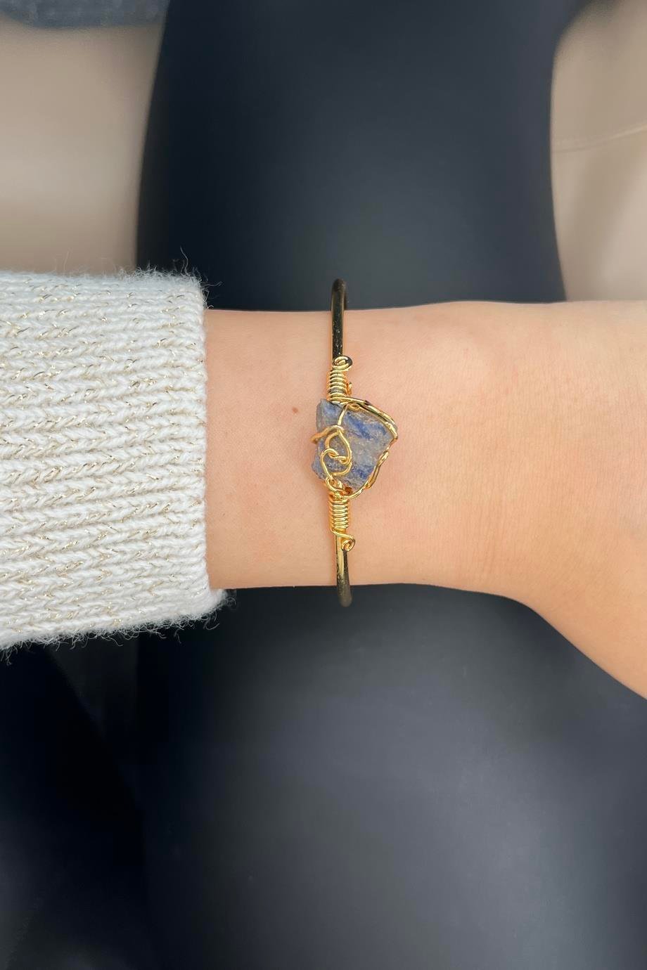 Lapis Lazuli  Metal Bileklik