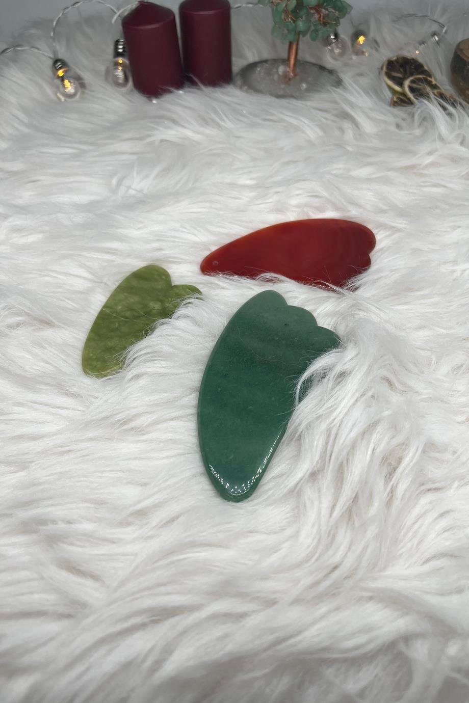 Yeşim Taşı Gua Sha  Tırtıklı