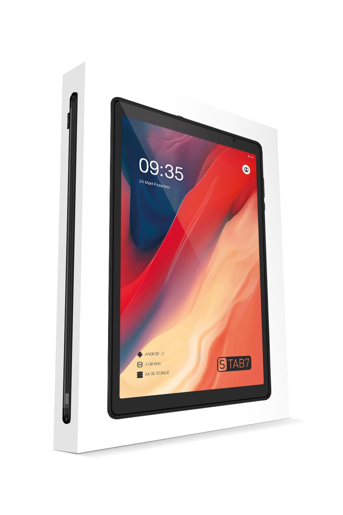 10.1 Inc 3 Gb Ram 64 Gb Hafıza 1920*1200 HD Ips Ekran 8 Çekirdek STAB7 Siyah Tablet