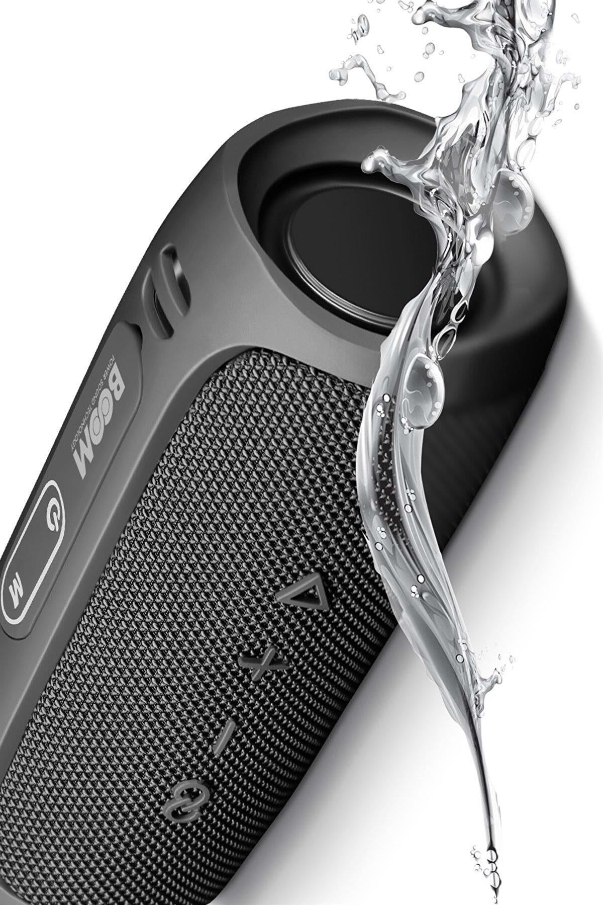 Boom Taşınabilir Ses Bombası Kablosuz Bluetooth Hoparlör Speaker Yüksek Ses Çoklu Bağlantı