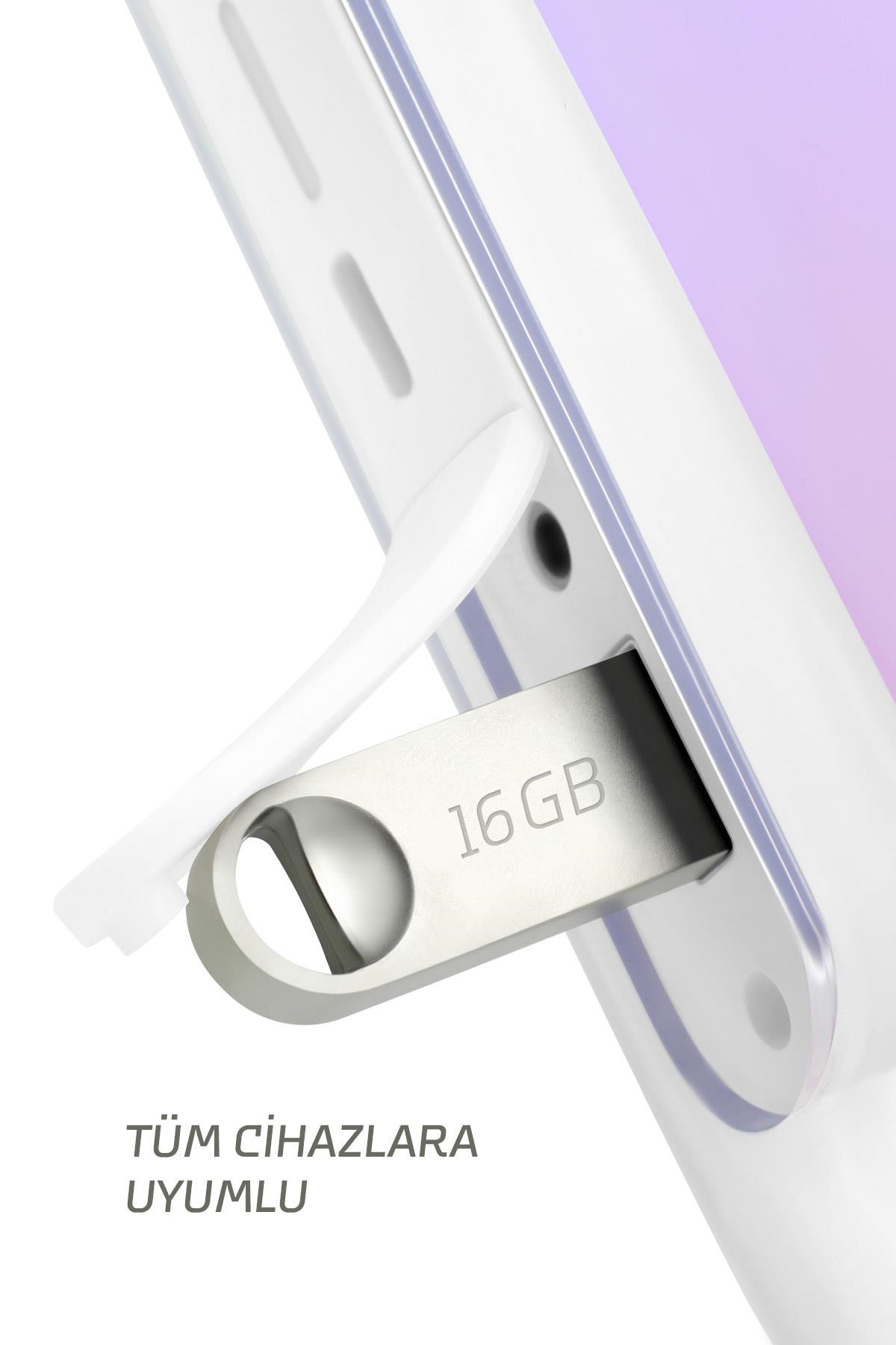 Maxron 16 GB Flash Bellek Metal Gövde Ömür Boyu Garantili Güvenli Usb Bellek