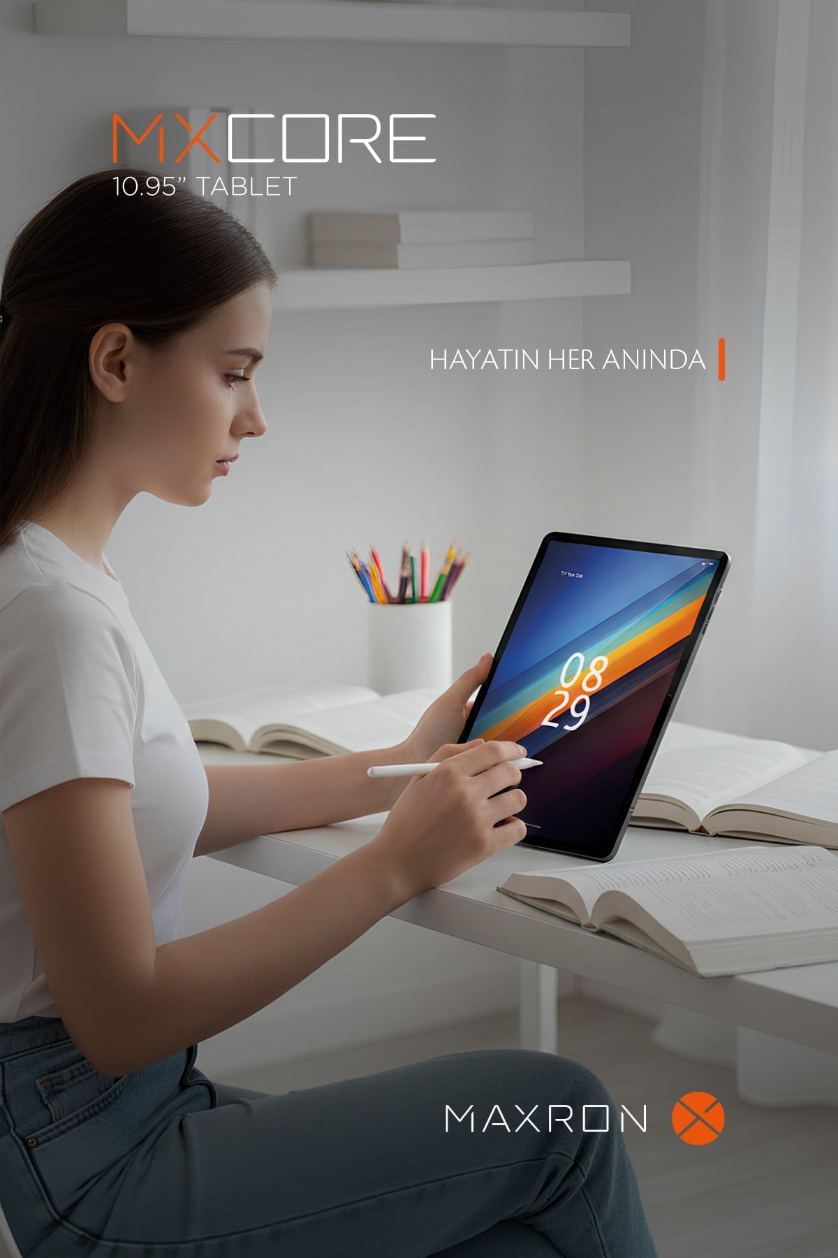 MXCore 8GB/256GB 10.95” 2000*1200 HD Incell Ekran Tablet Kılıf+Ekran Koruyucu Hediyeli
