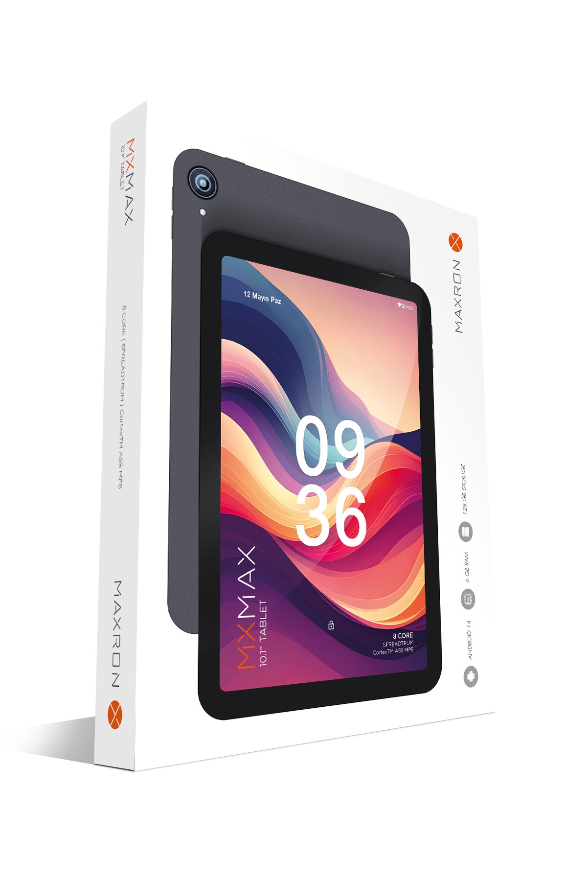 MXMax 6GB/128GB 10.1” HD Ips Ekran Tablet Kılıf Hediyeli