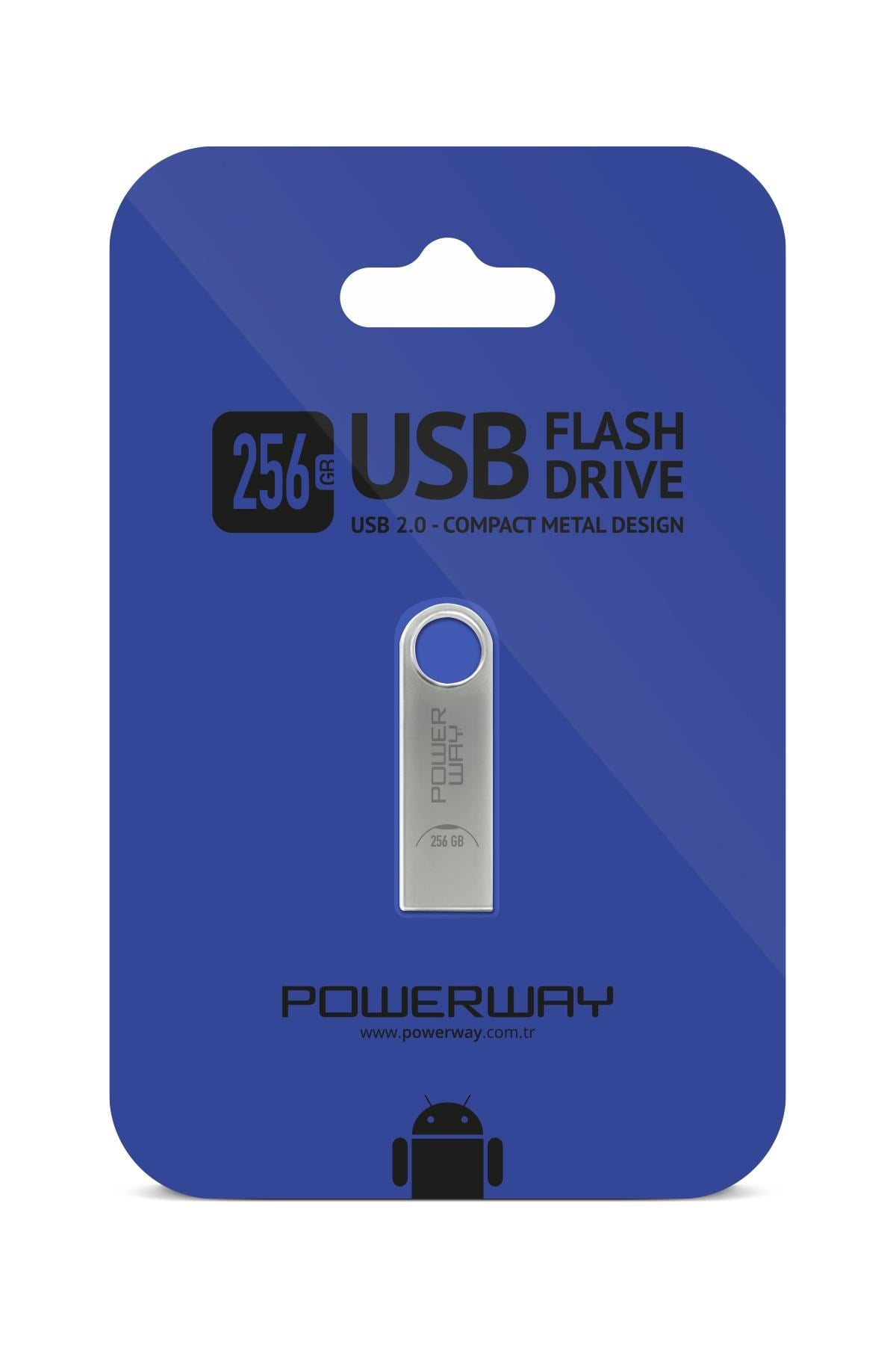 Powerway 256 GB Metal Usb Flash Bellek Usb 2.0 Data Traveler