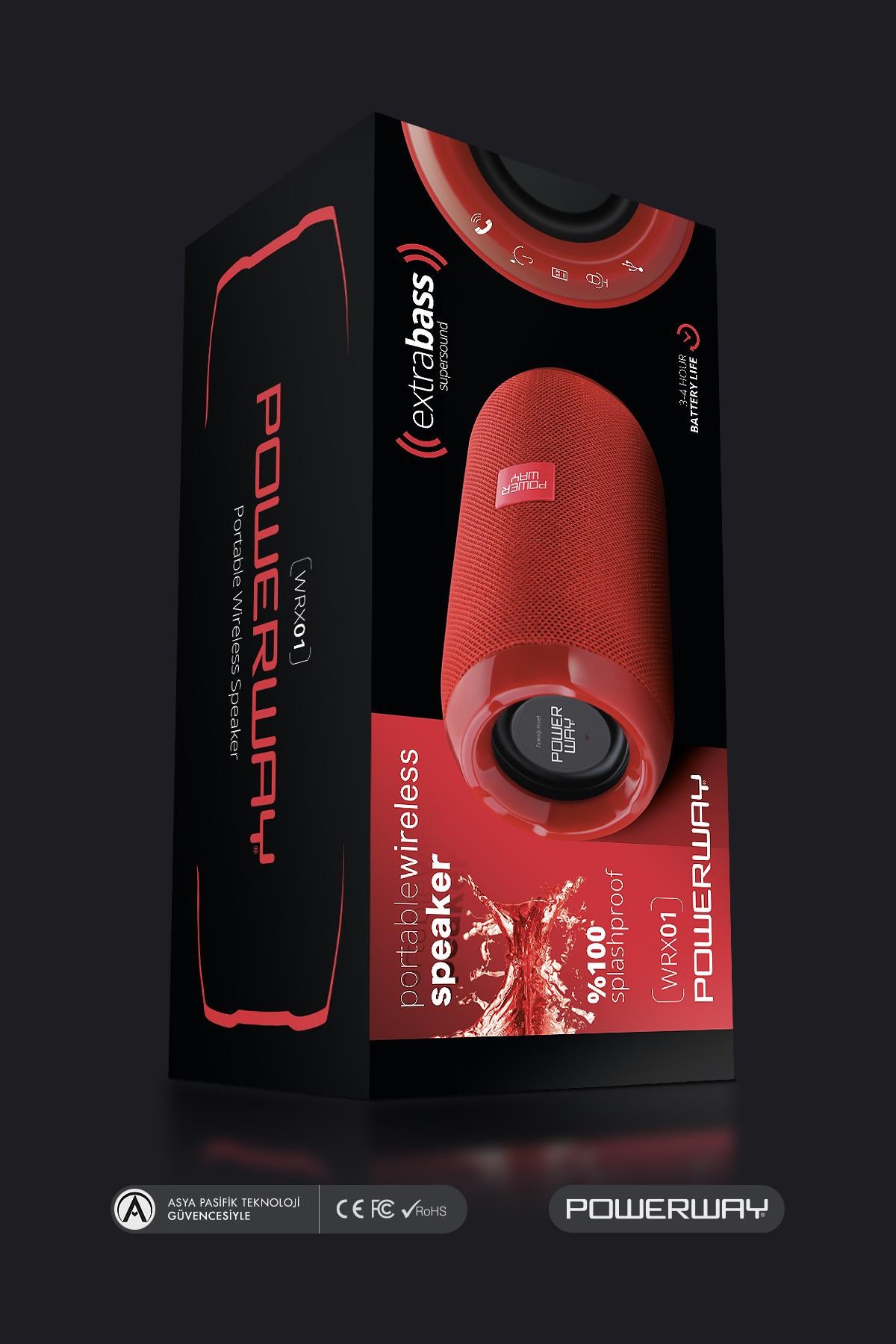 Powerway WRX01 Gümüş SD Kart Aux Usb Girişli Kablosuz FM Radyo Bluetooh Hoparlör