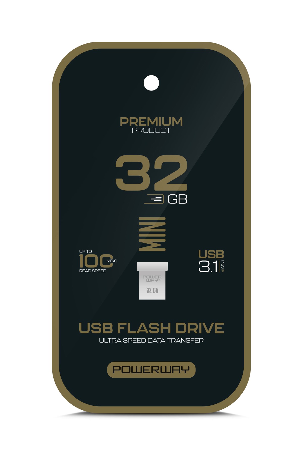Premium 32 GB Mini USB 3.1 Metal Gövde Ultra Hızlı Flash Bellek Data Traveler