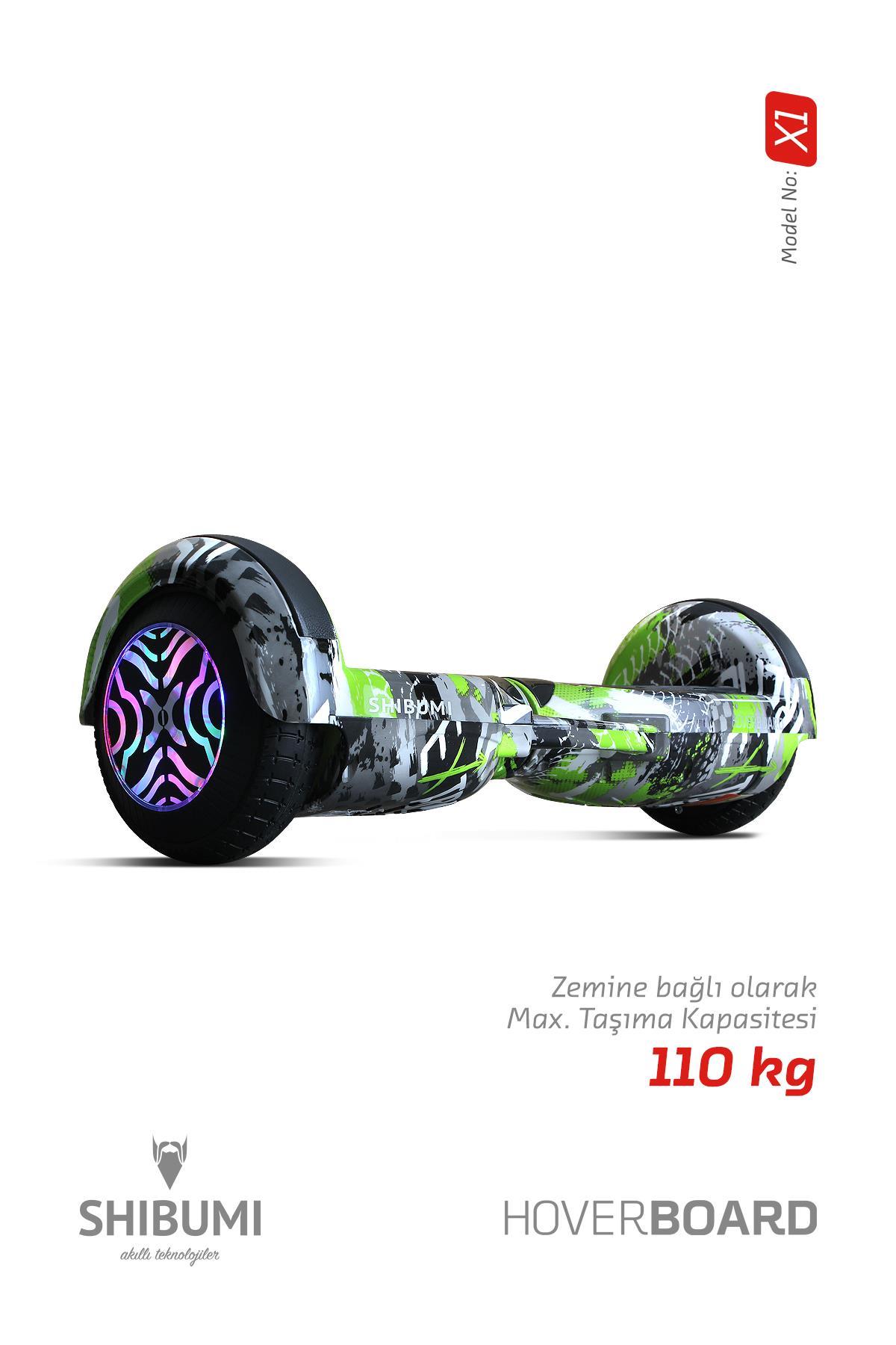Shibumi Elektrikli Kaykay Hoverboard 350 Watt Yeşil Garantili Lityum Pil