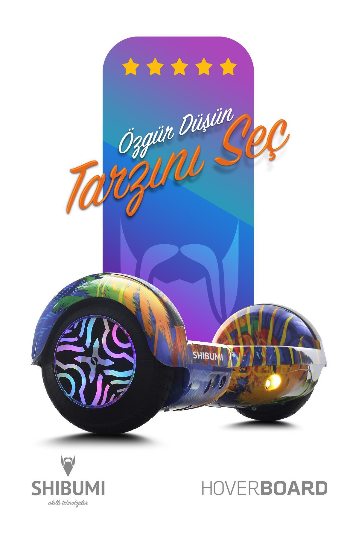 Shibumi Elektrikli Kaykay Hoverboard 350 Watt Siyah Garantili Lityum Pil