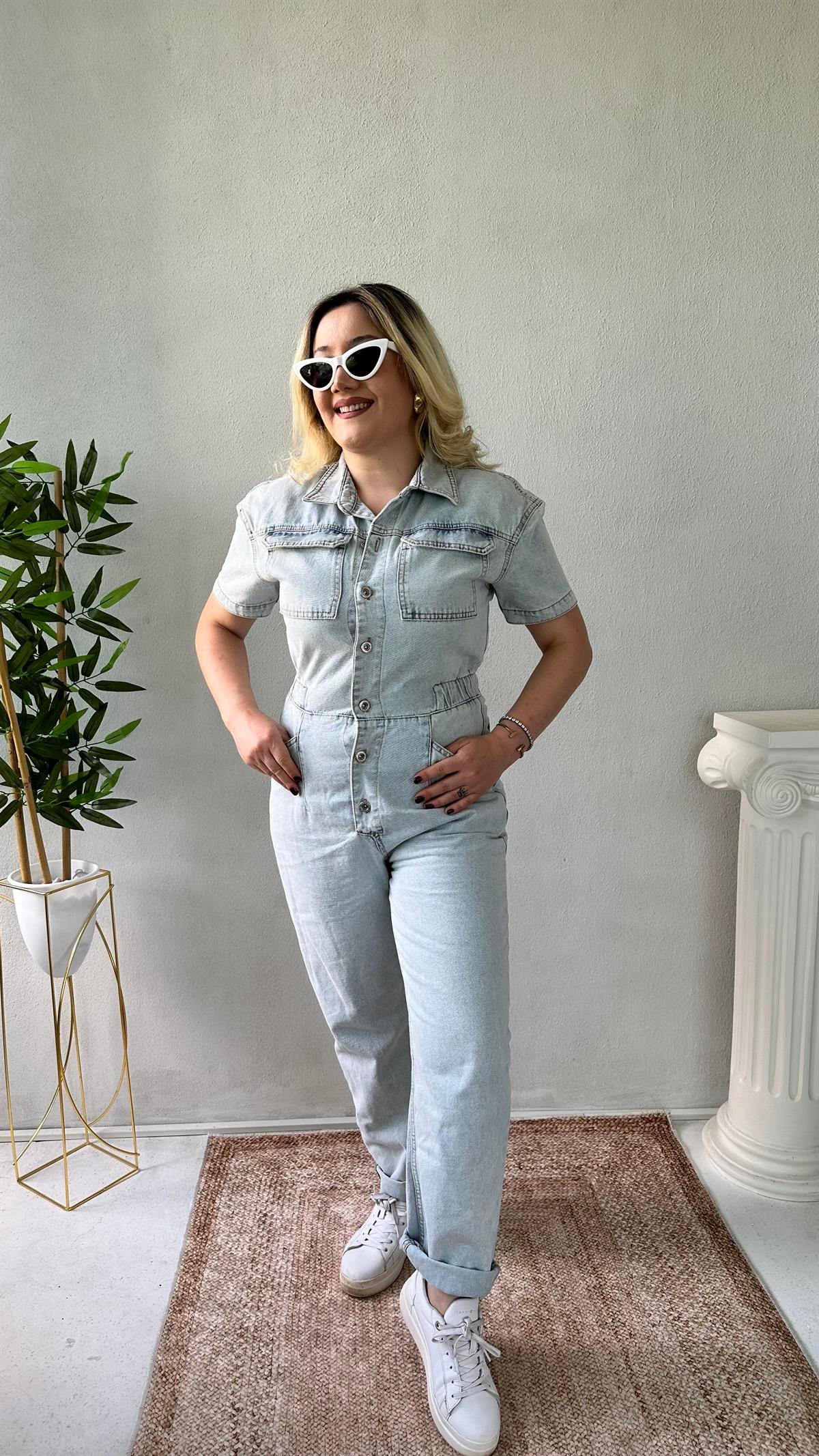 Açık Mavi Jean Tulum
