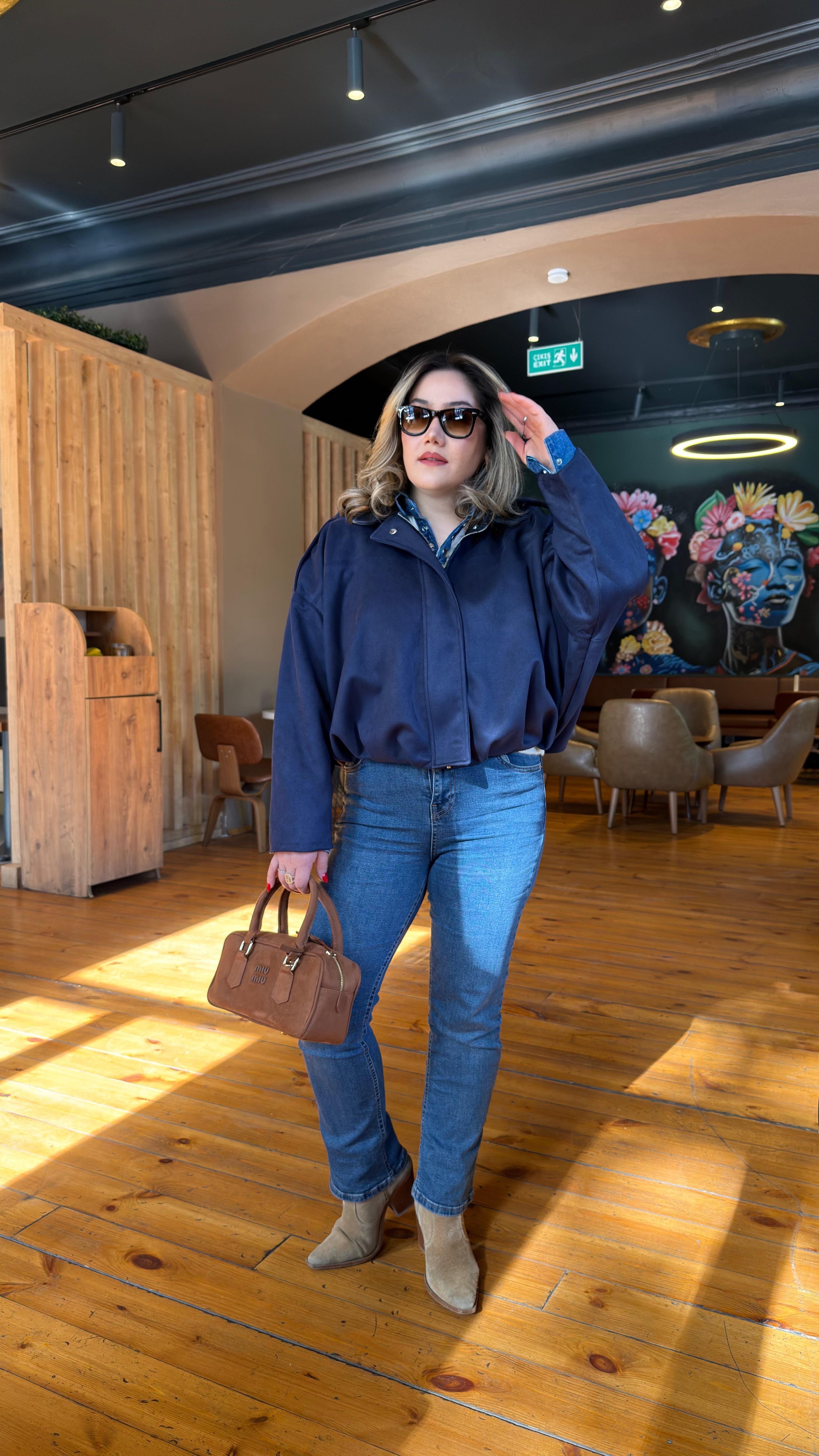 BOMBER CEKET LACİVERT