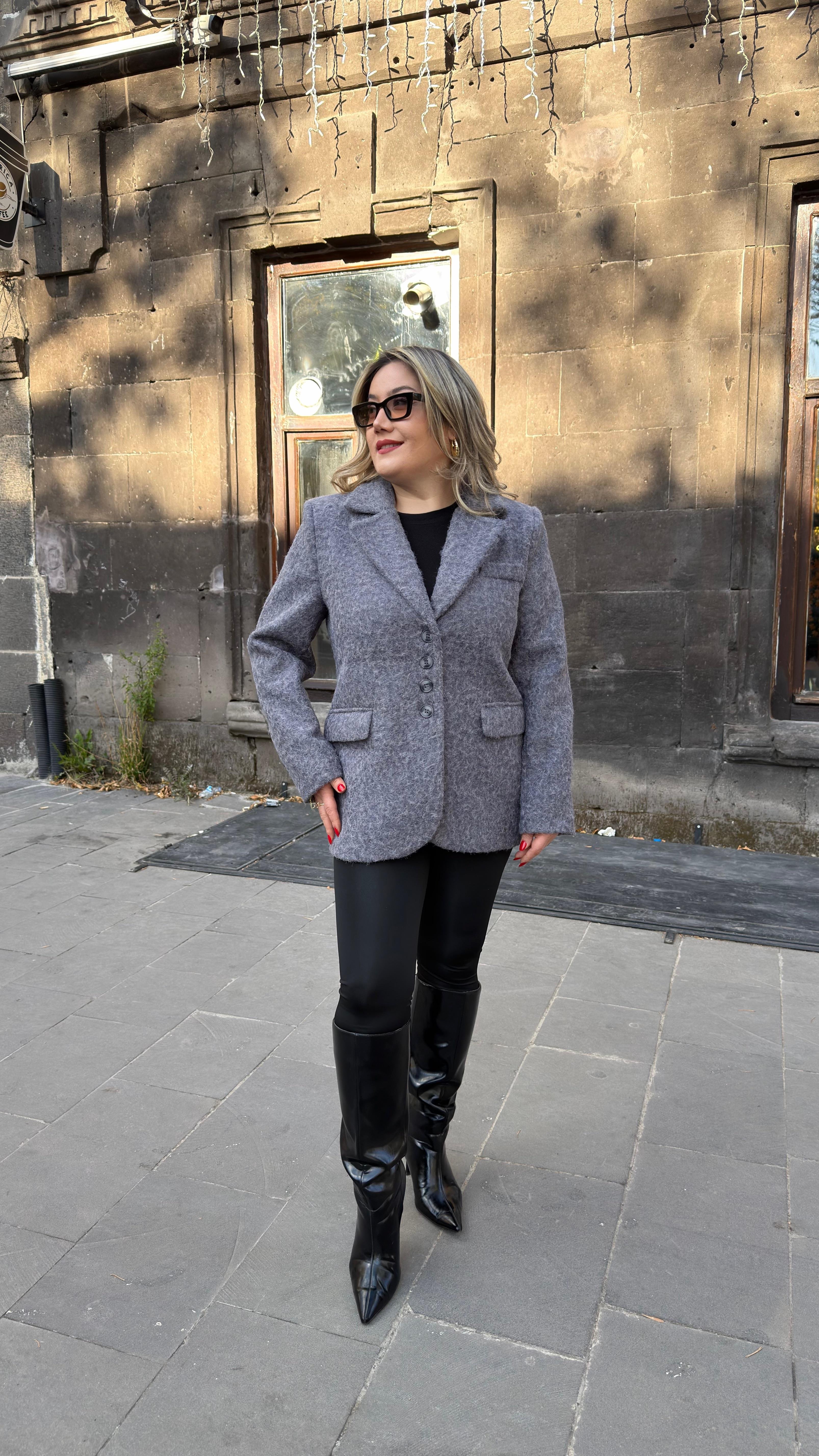BUKLET BLAZER CEKET ANTRASİT