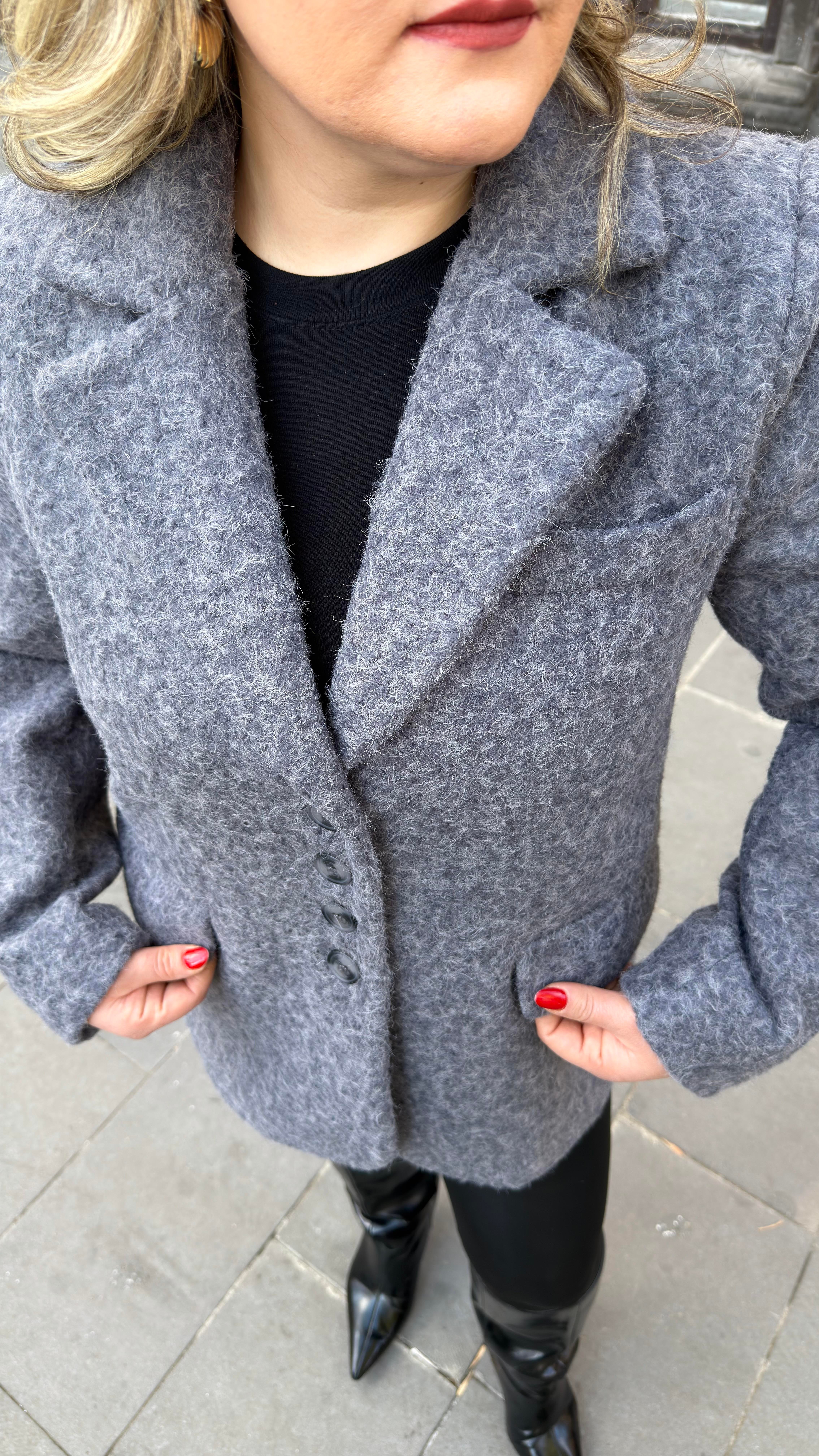 BUKLET BLAZER CEKET ANTRASİT