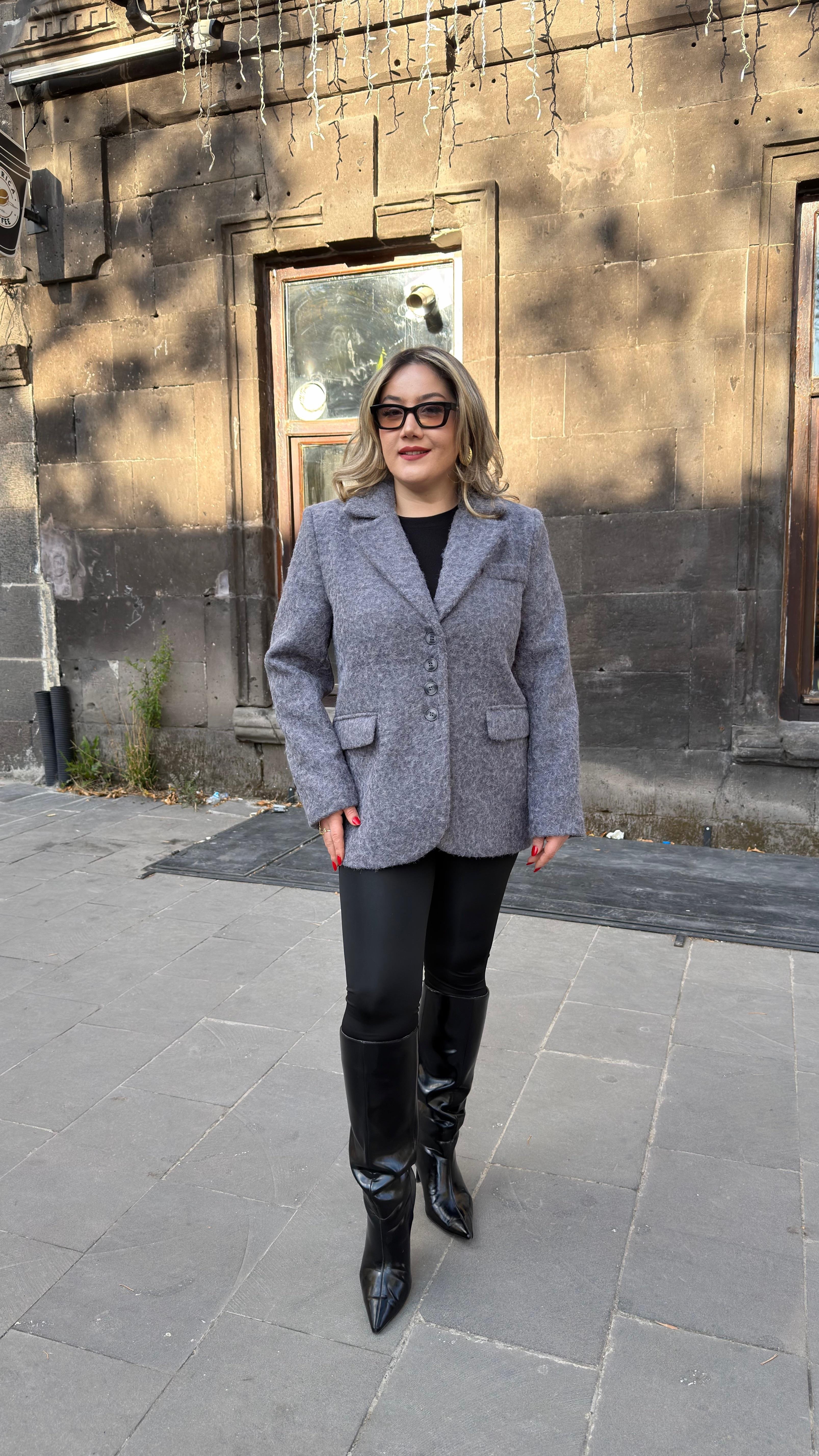 BUKLET BLAZER CEKET ANTRASİT