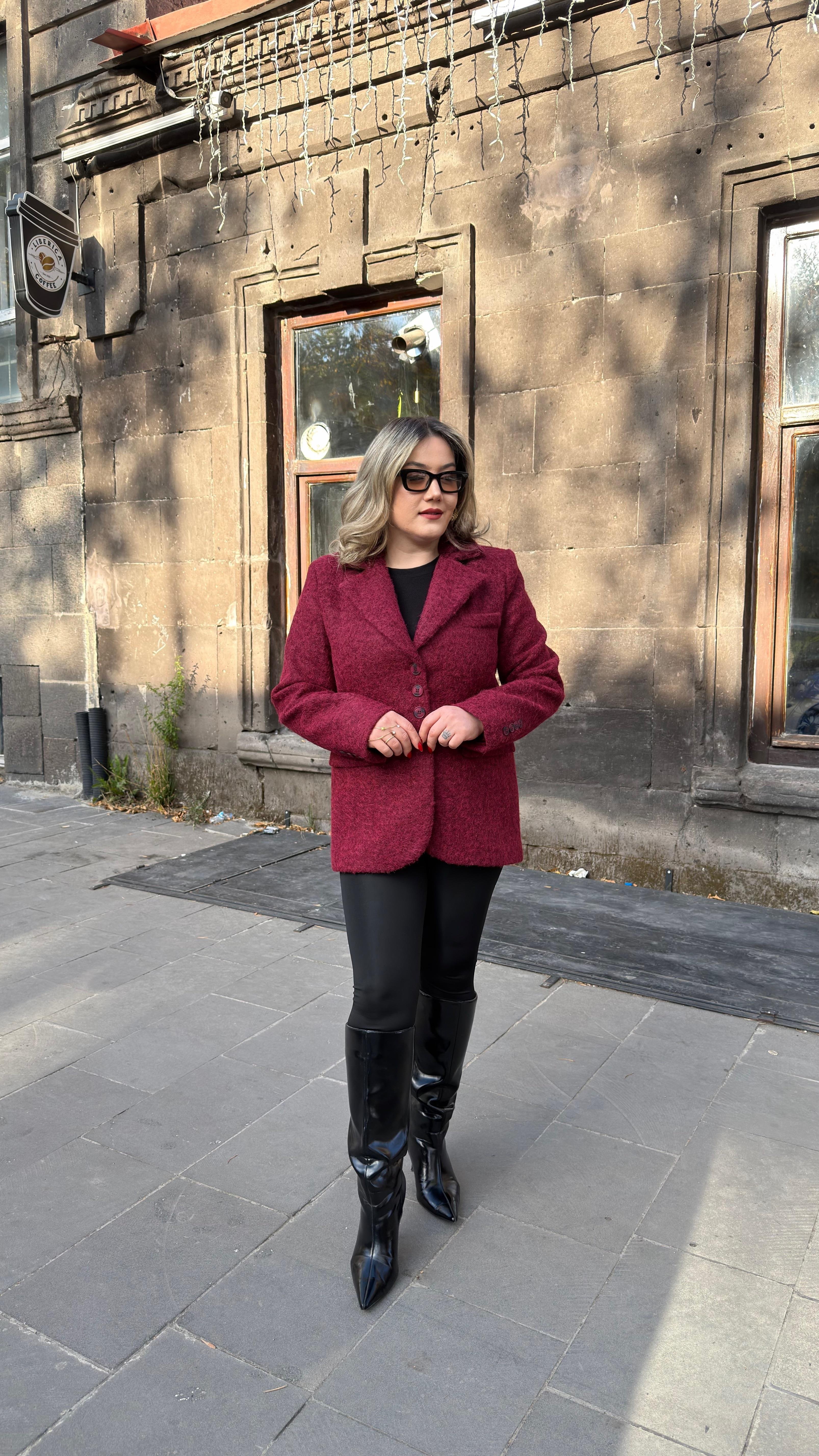 BUKLET BLAZER CEKET BORDO