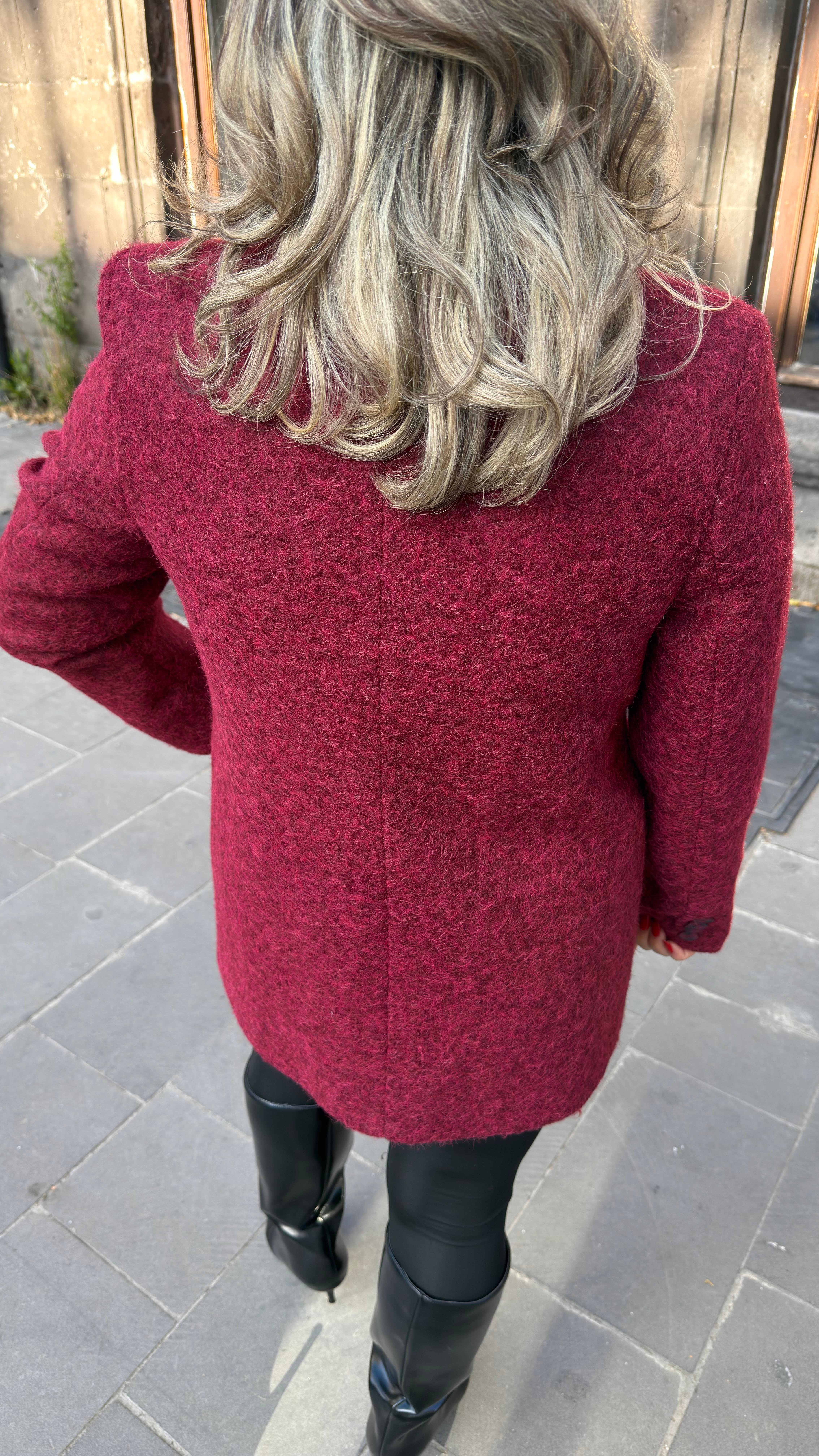 BUKLET BLAZER CEKET BORDO