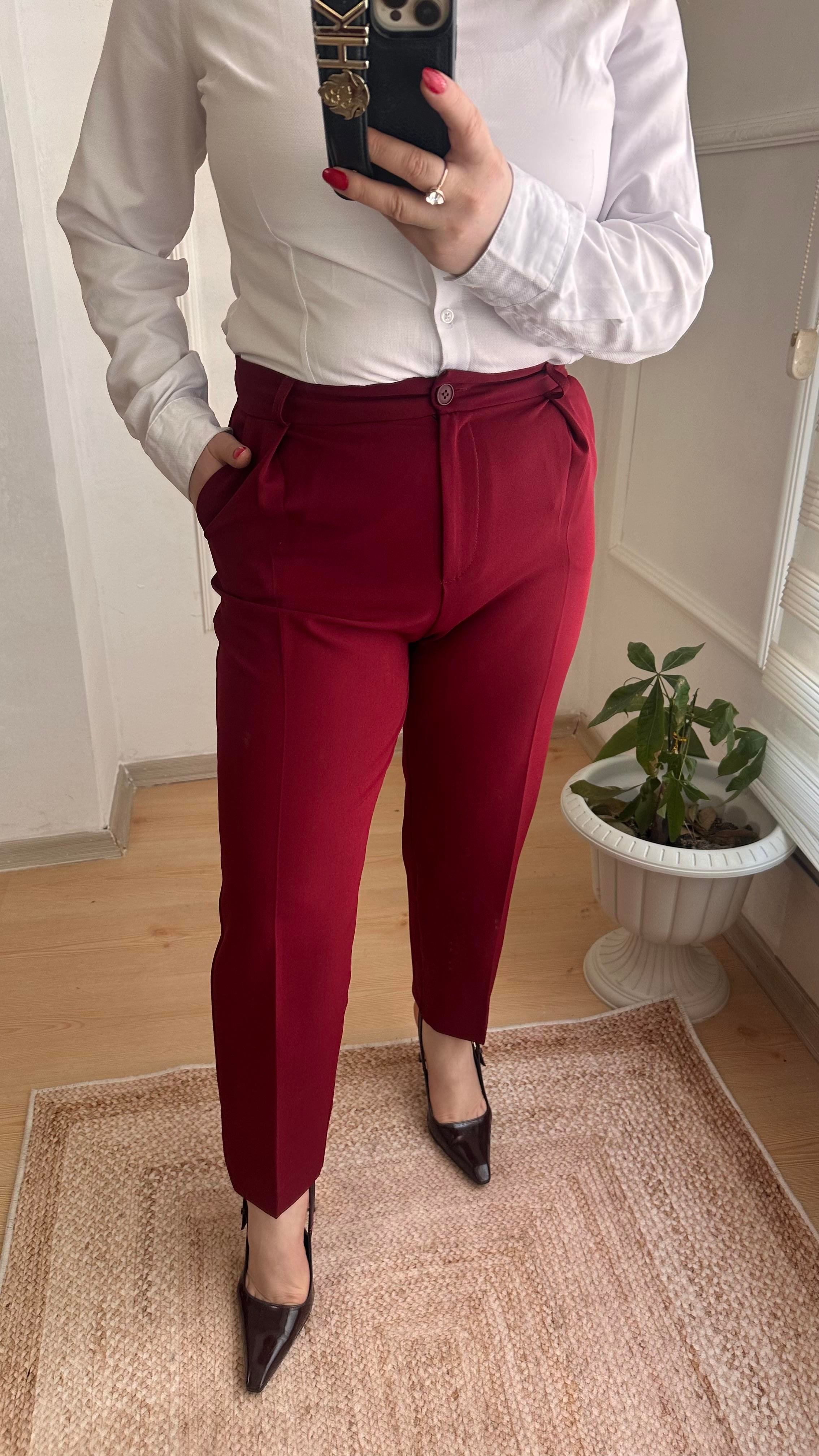 CARROT PANTOLONLU BLAZER CEKET TAKIM BORDO