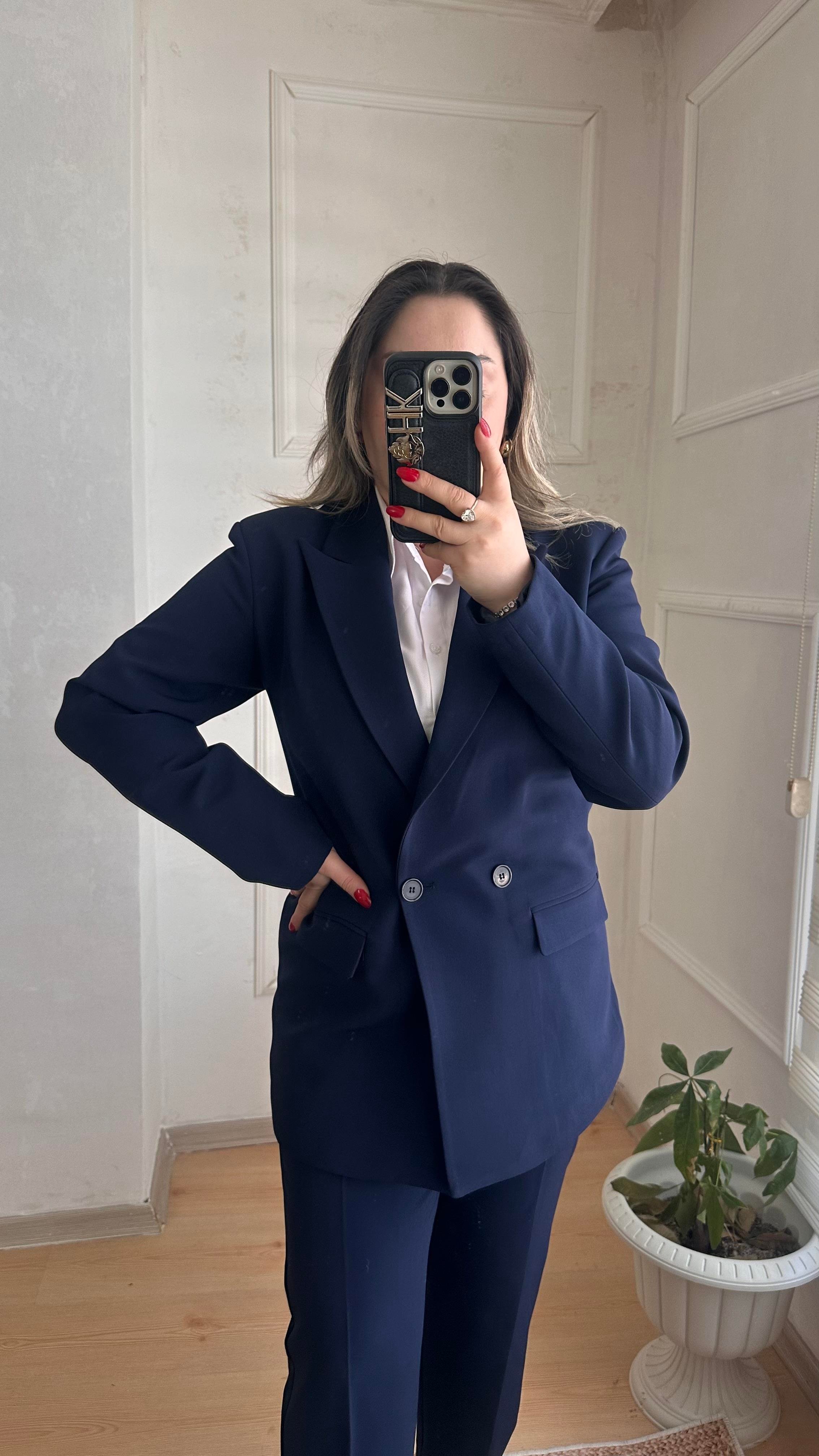 CARROT PANTOLONLU BLAZER CEKET TAKIM LACİVERT