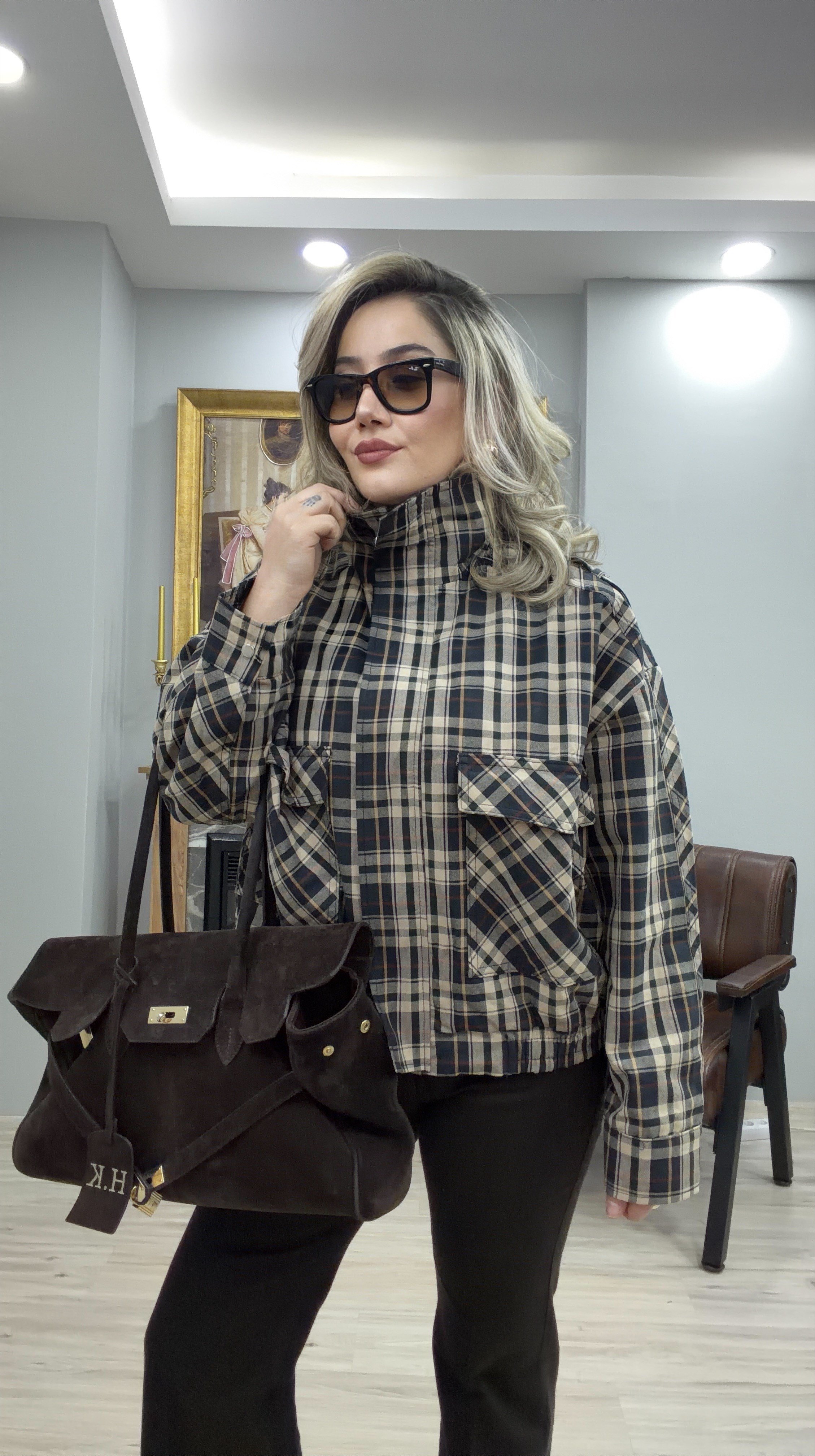 EKOSE DESEN BOMBER CEKET