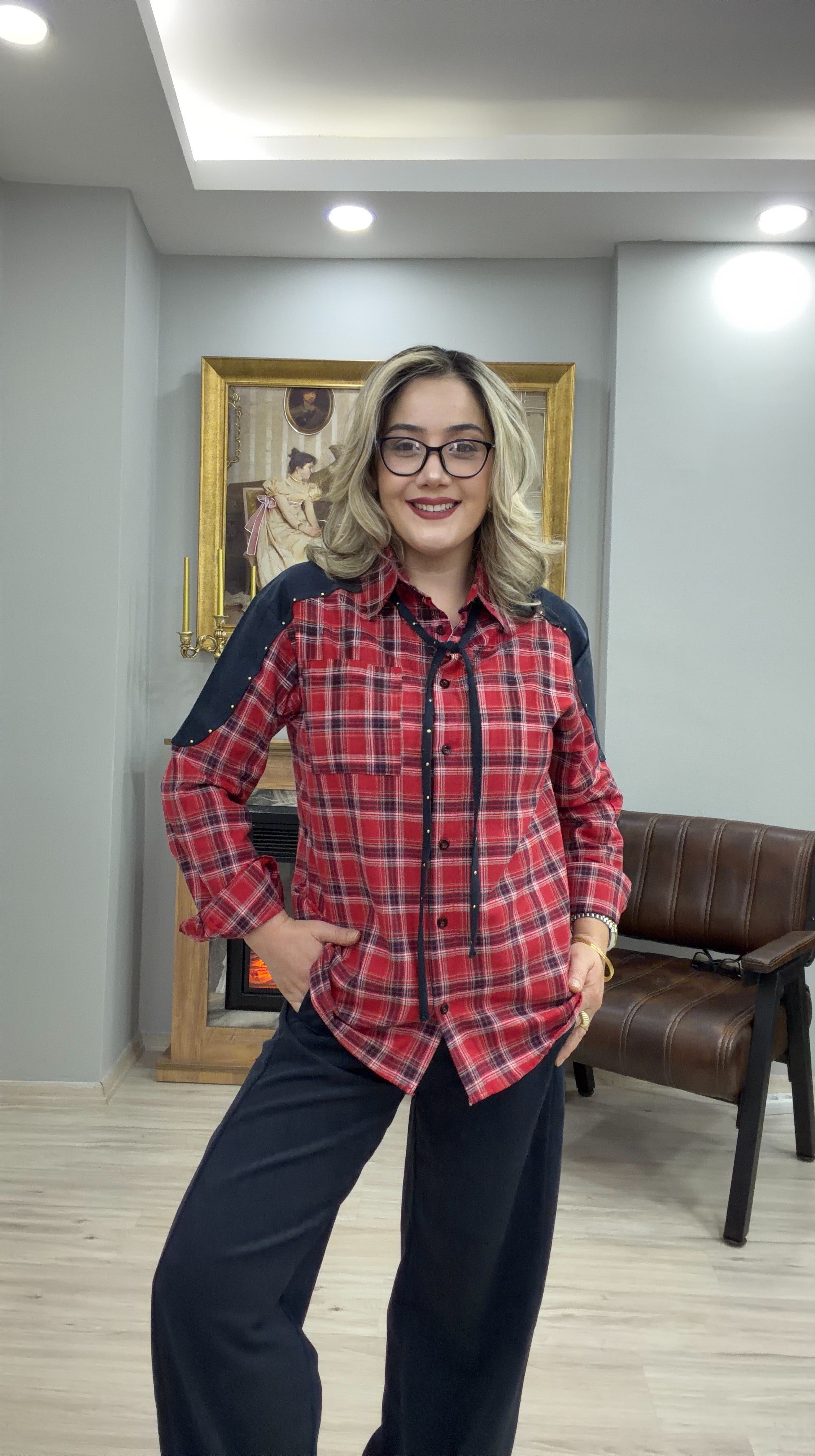 EKOSELİ GÖMLEKLİ PANTOLON TAKIM LACİVERT
