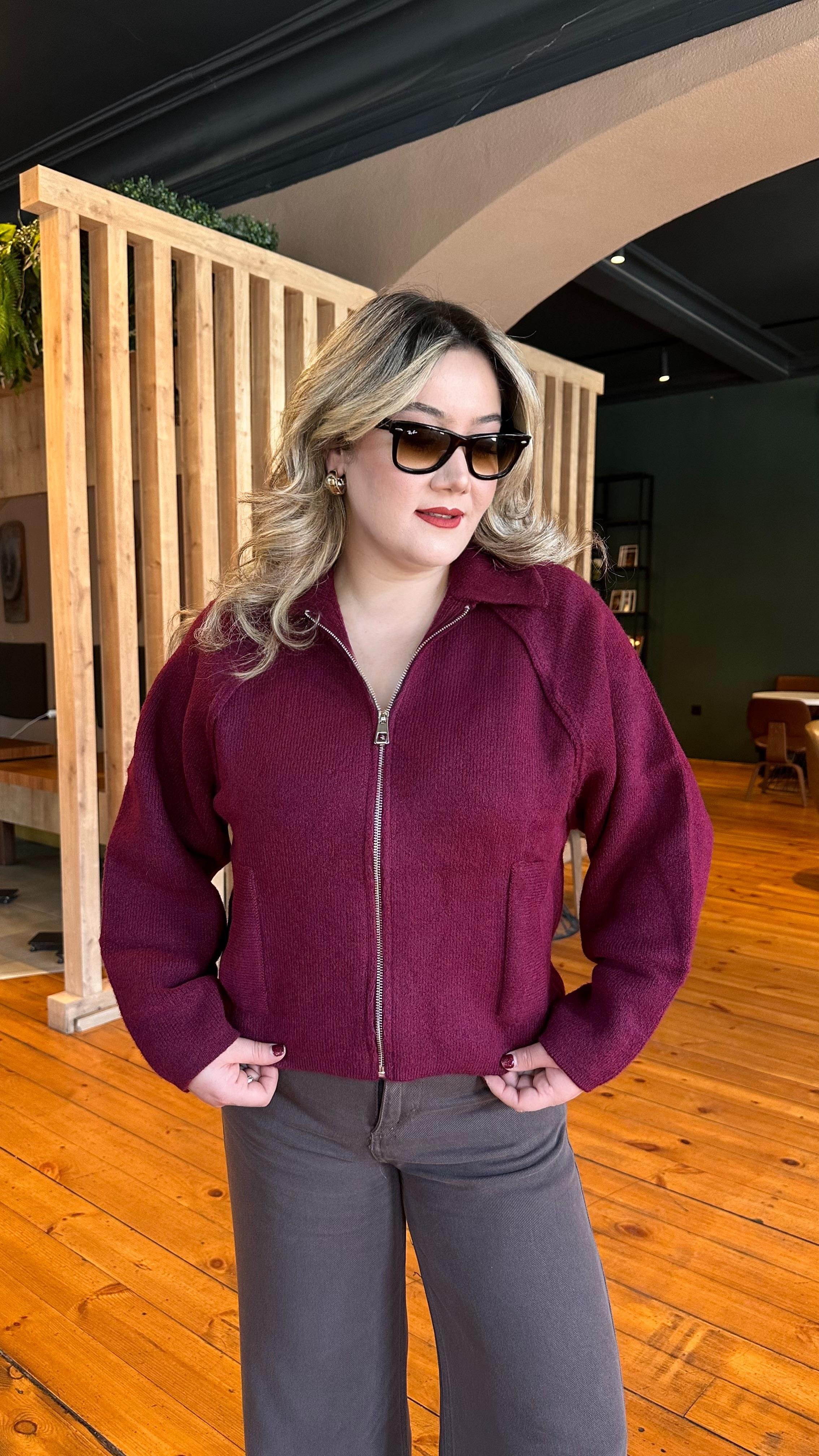FERMUARLI BOMBER HIRKA BORDO