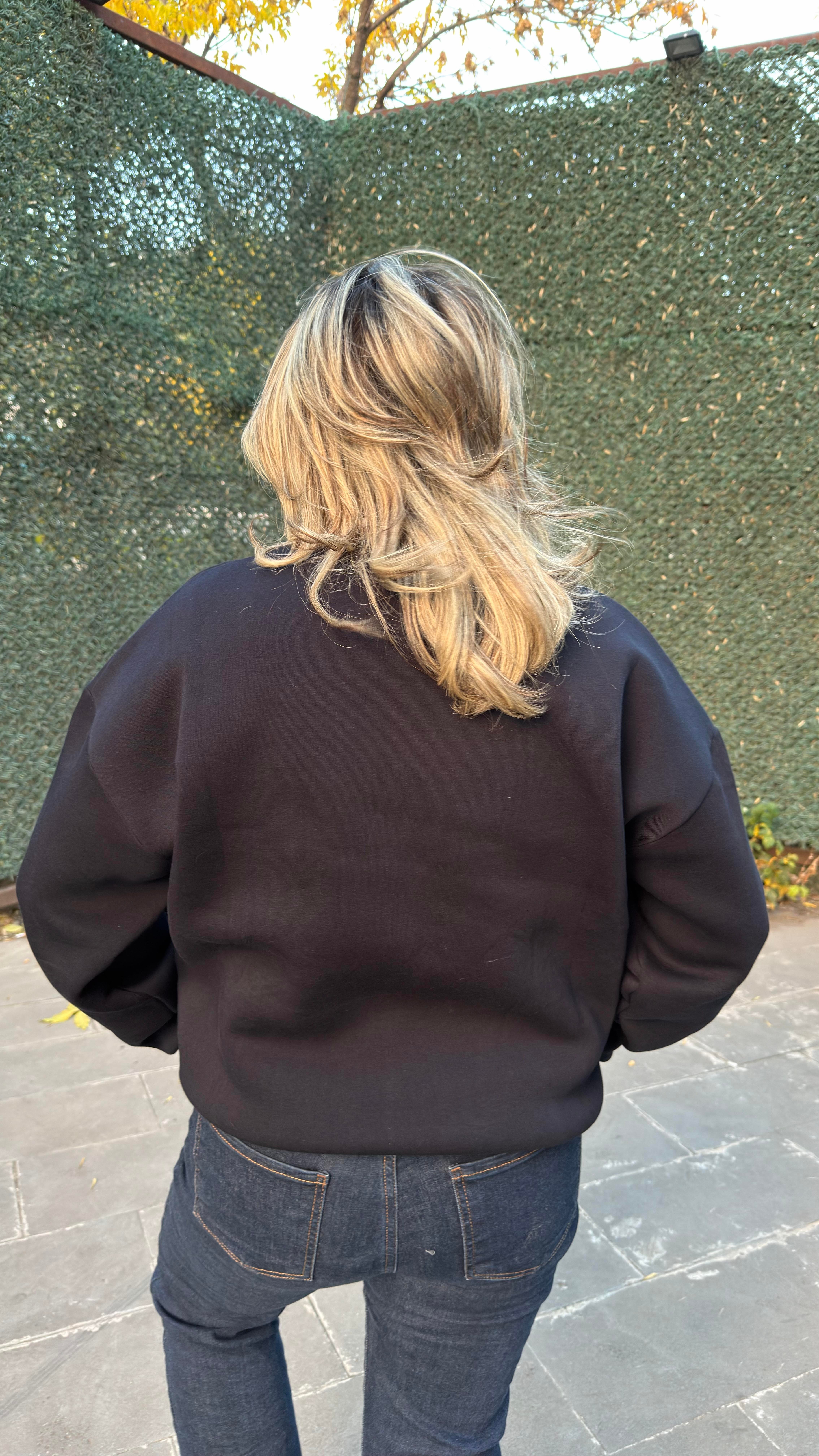 FULARLI SWEATSHİRT LACİVERT