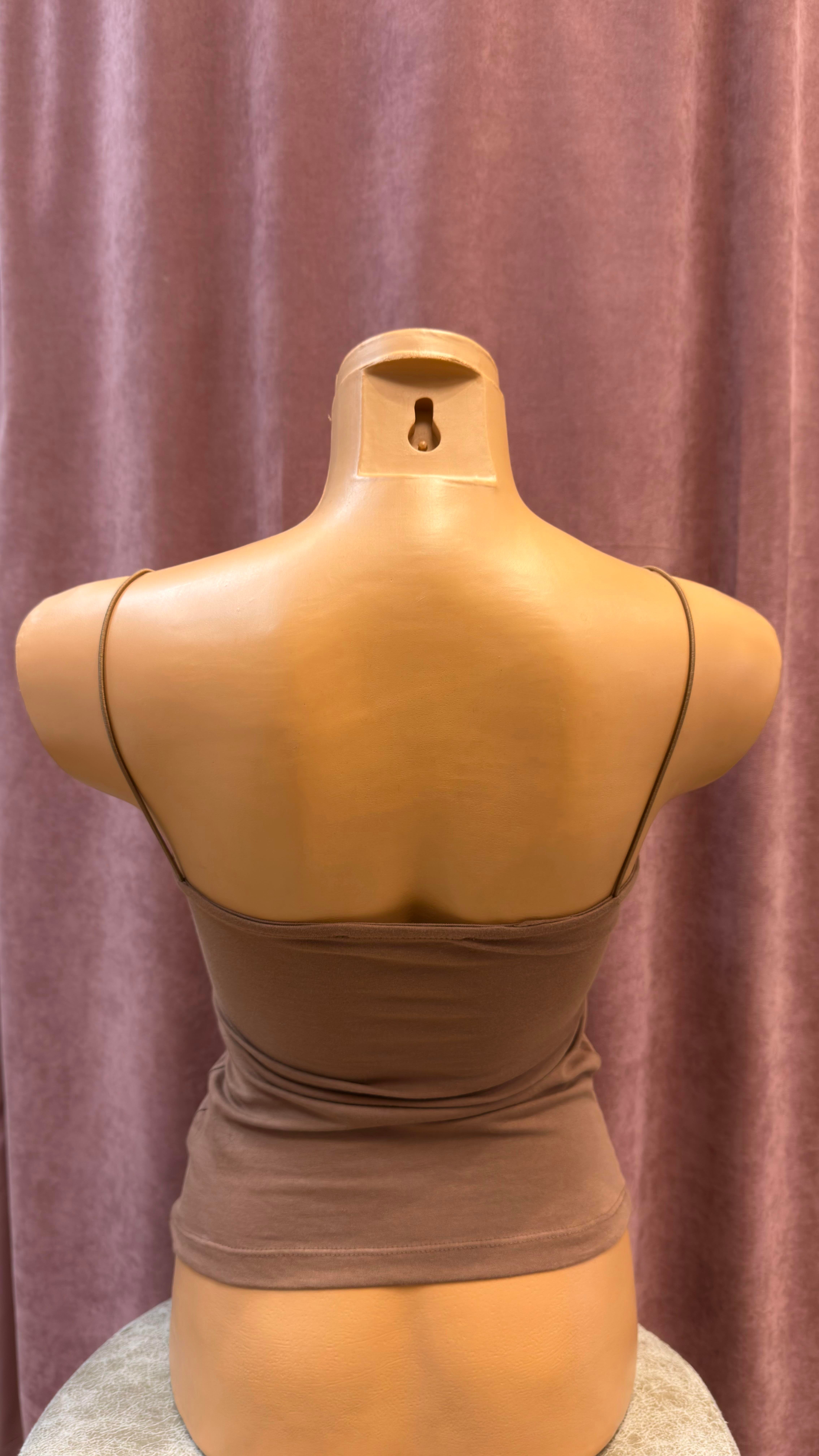 İP ASKILI BODY KAHVE