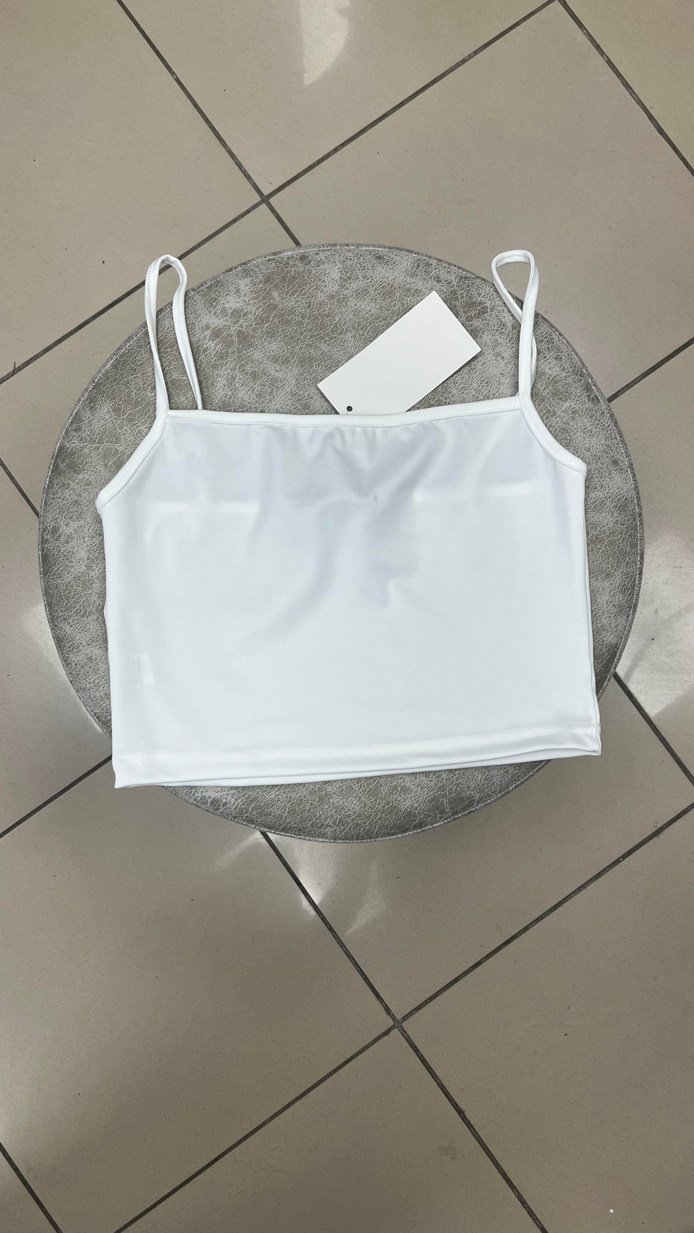 İP ASKILI SANDY KUMAS CROP EKRU