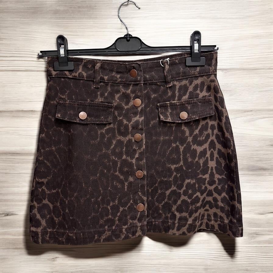 KAHVE LEOPAR ETEK