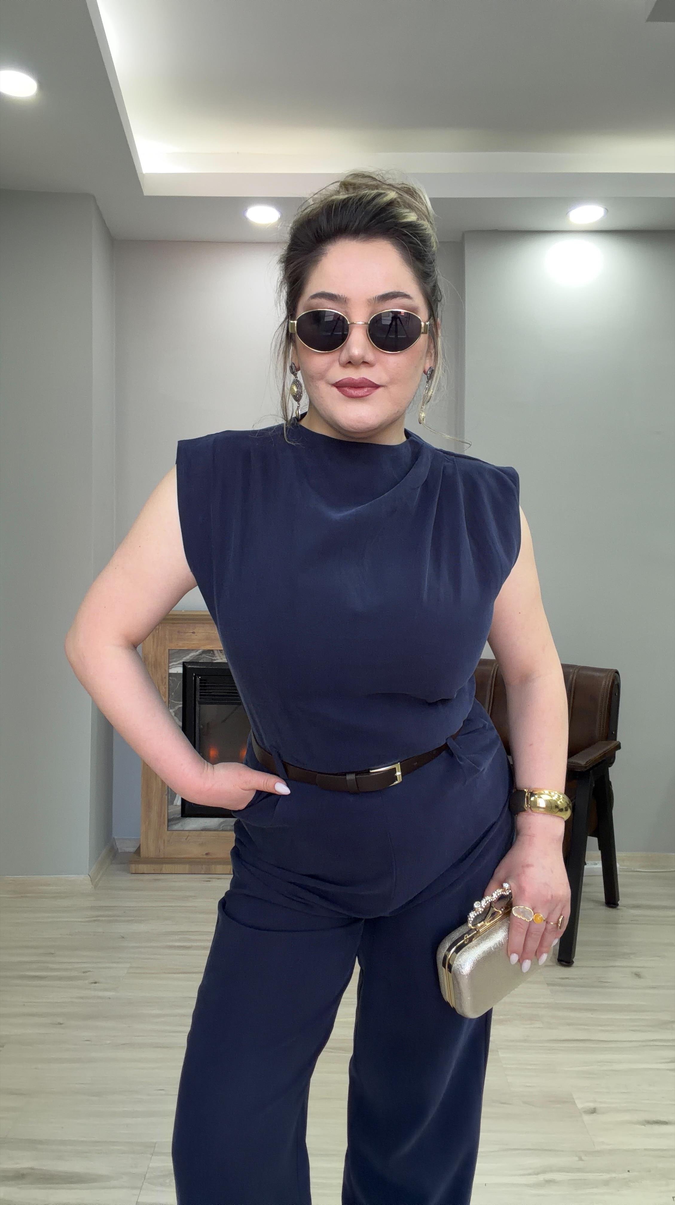 KEMERLİ AEROBİN TULUM LACİVERT