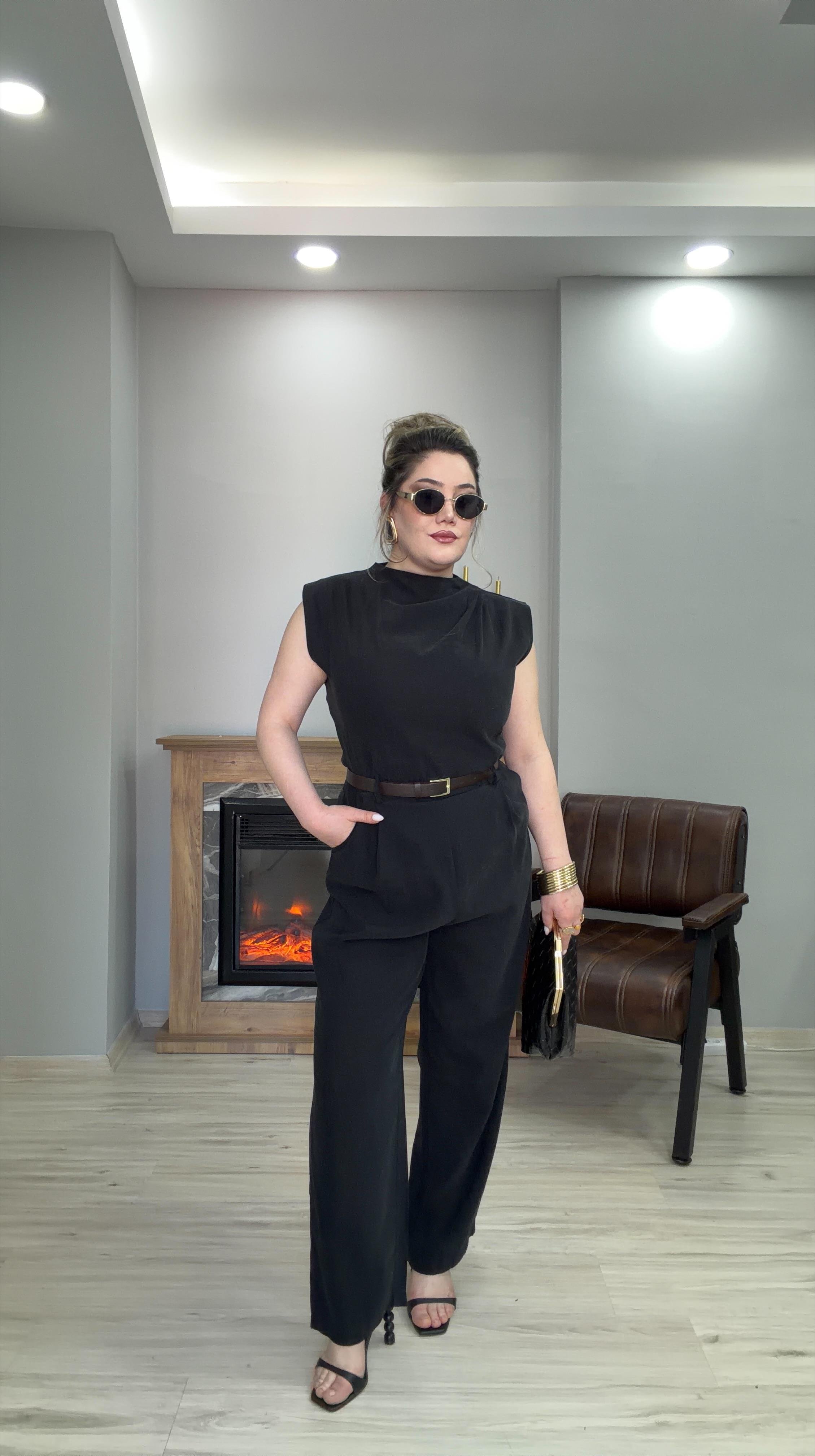 KEMERLİ AEROBİN TULUM SİYAH 