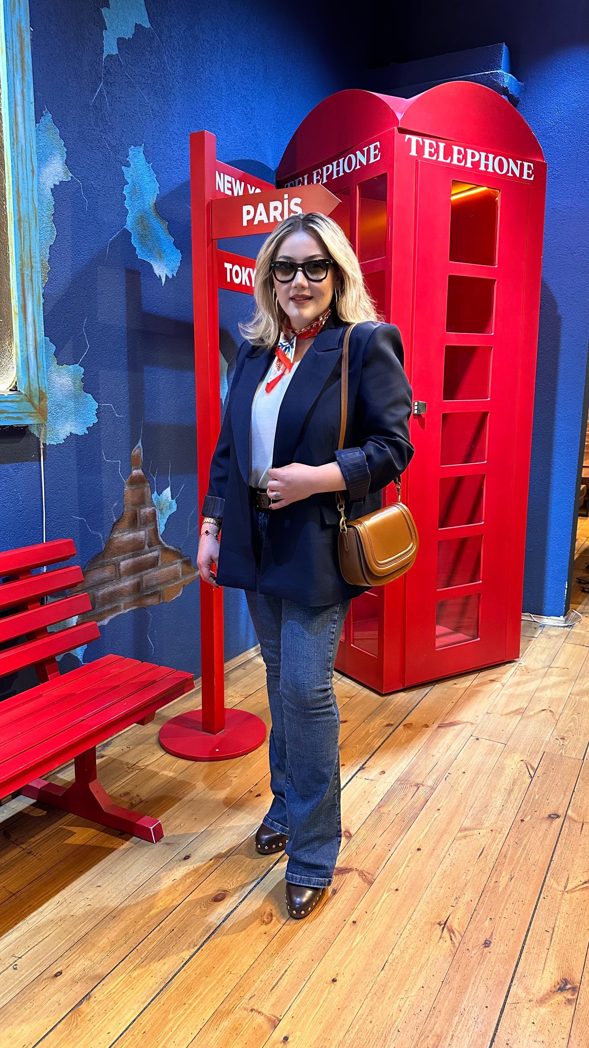 KOL KATLAMALI BLAZER CEKET LACİVERT