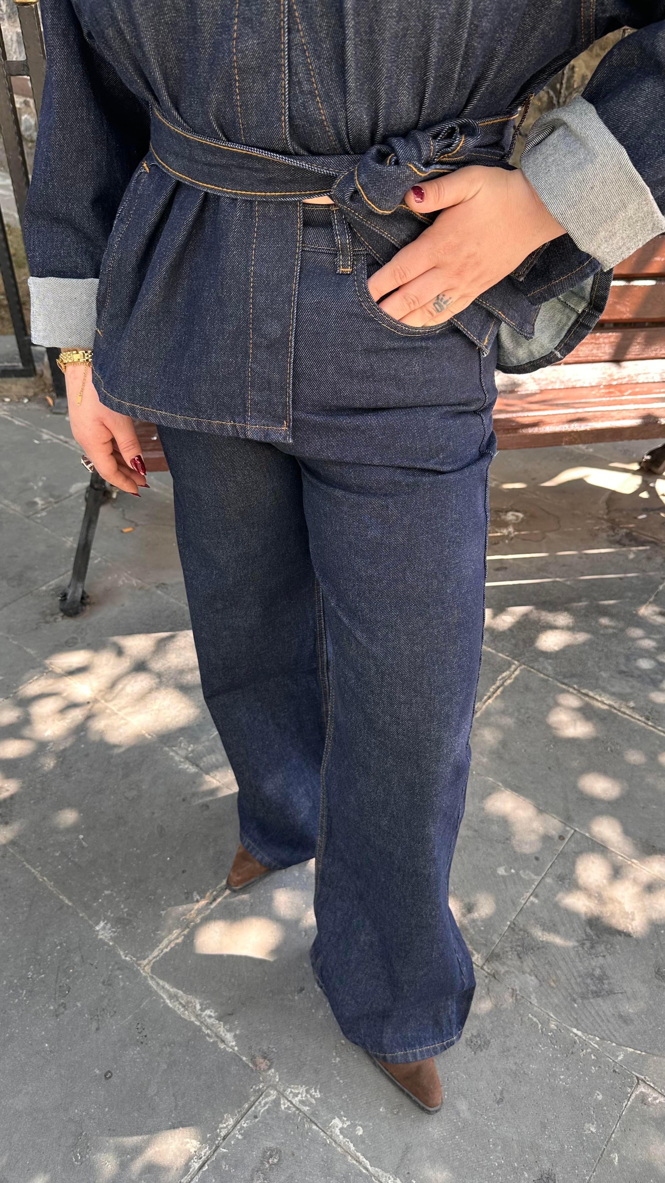 MAVİ WİDE LEG JEAN