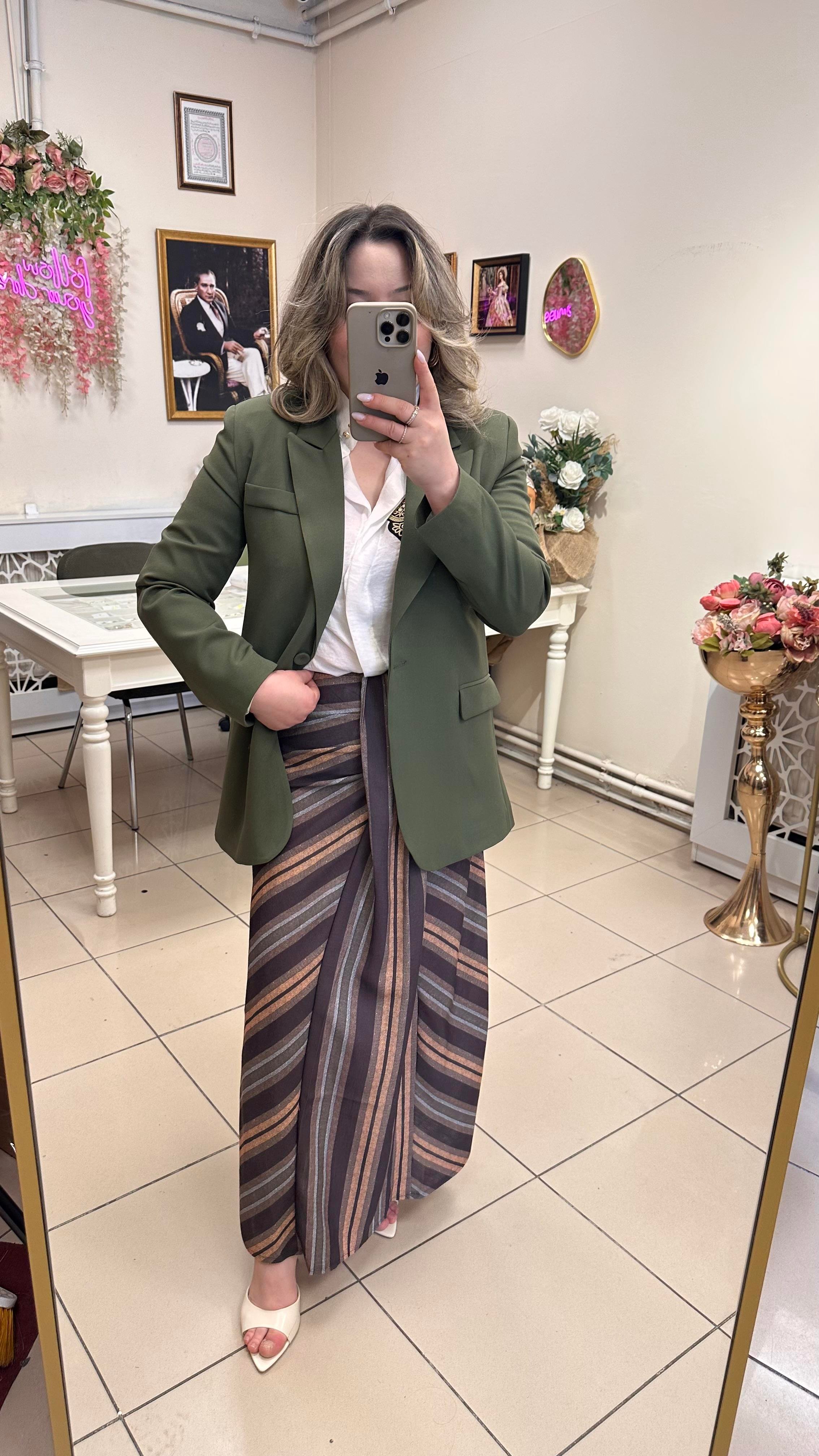 QUZU MARKA BLAZER CEKET HAKİ