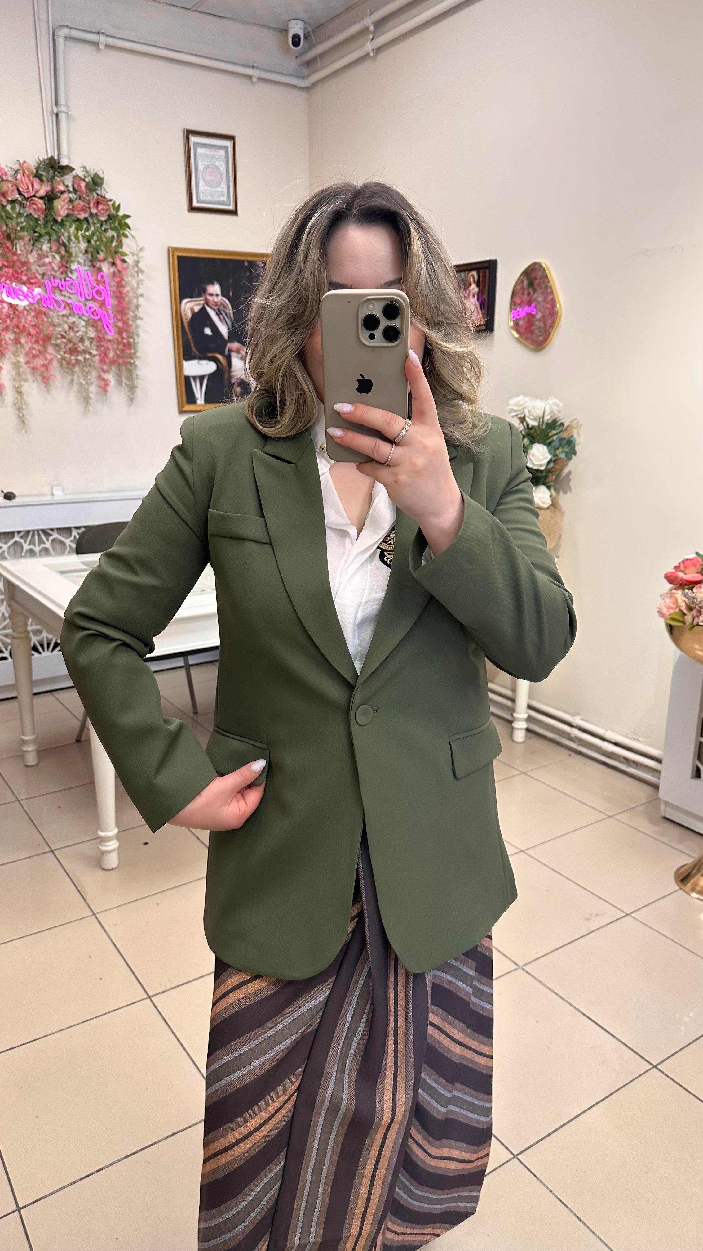 QUZU MARKA BLAZER CEKET HAKİ