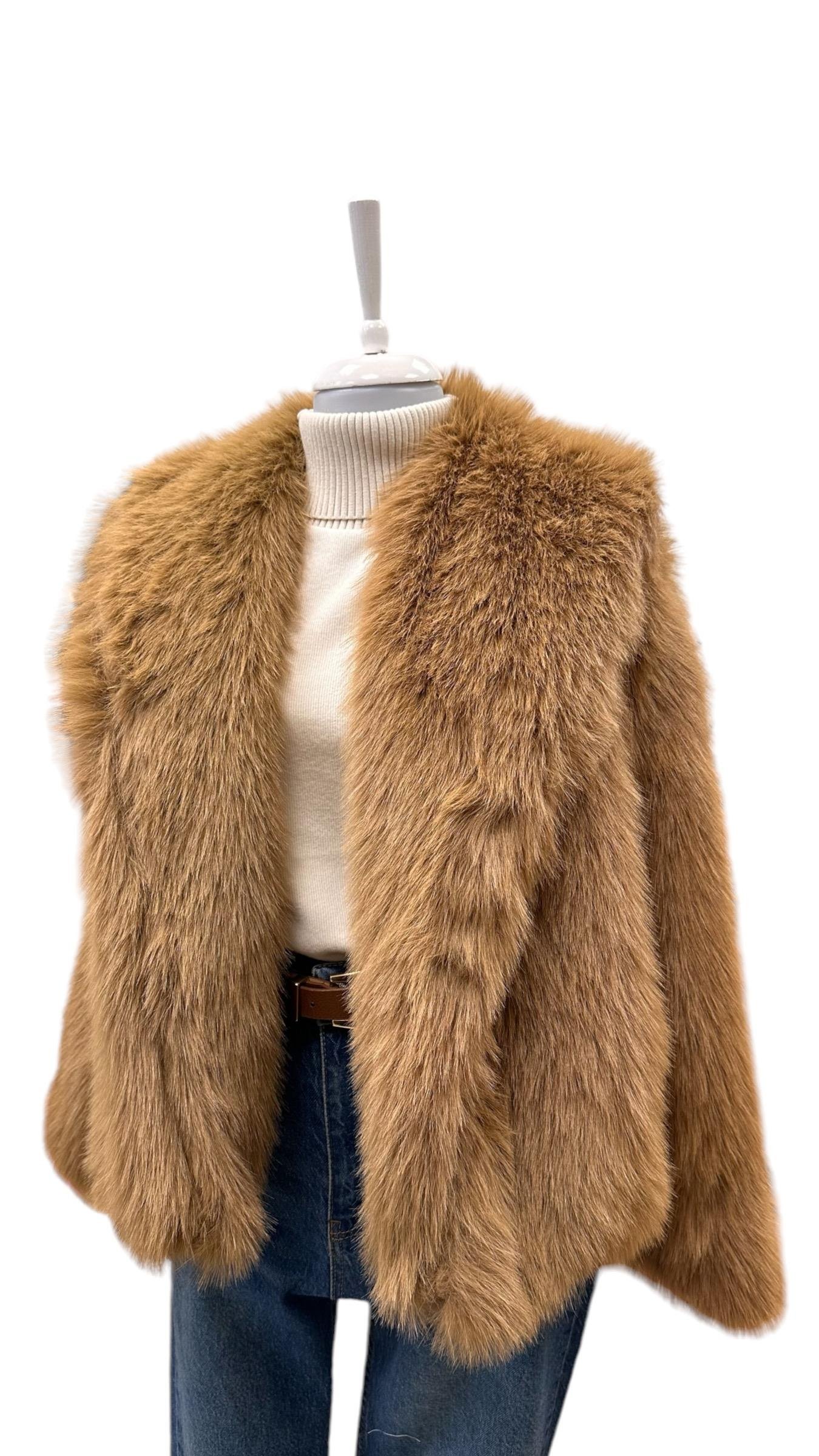 SUNİ KÜRK KABAN CAMEL HK COLLETION