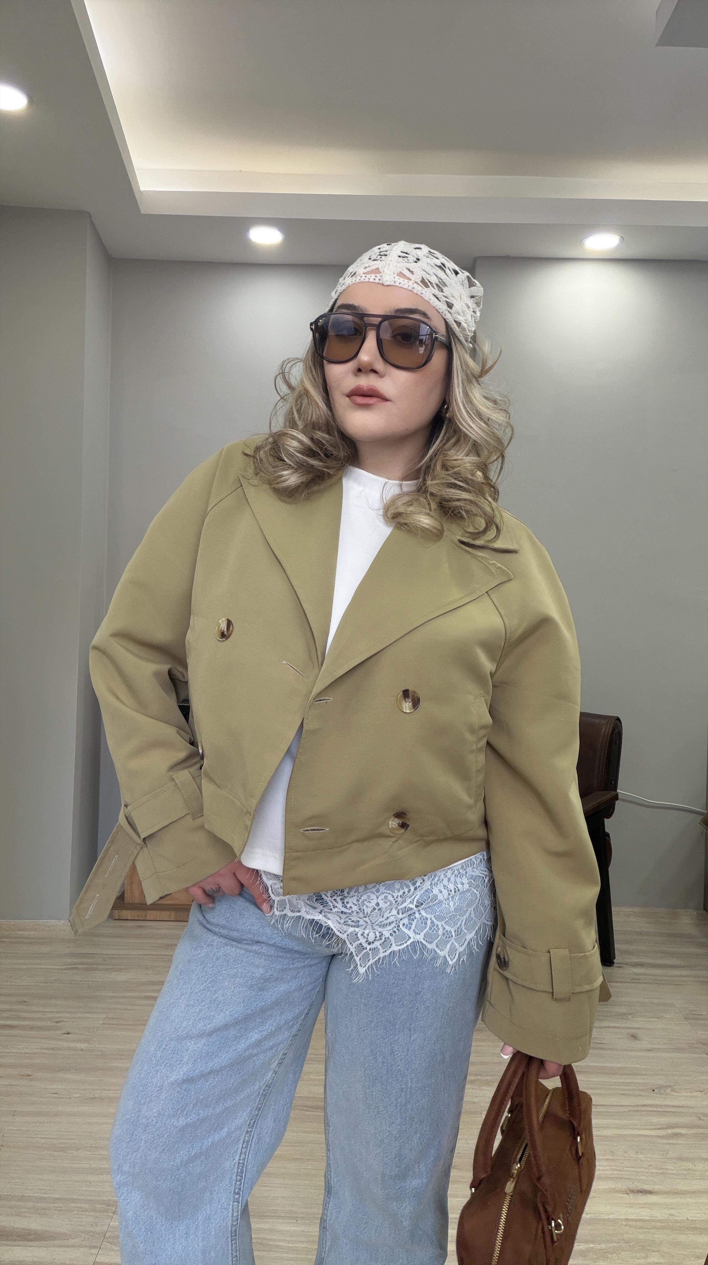TAŞ CROP TRENÇKOT