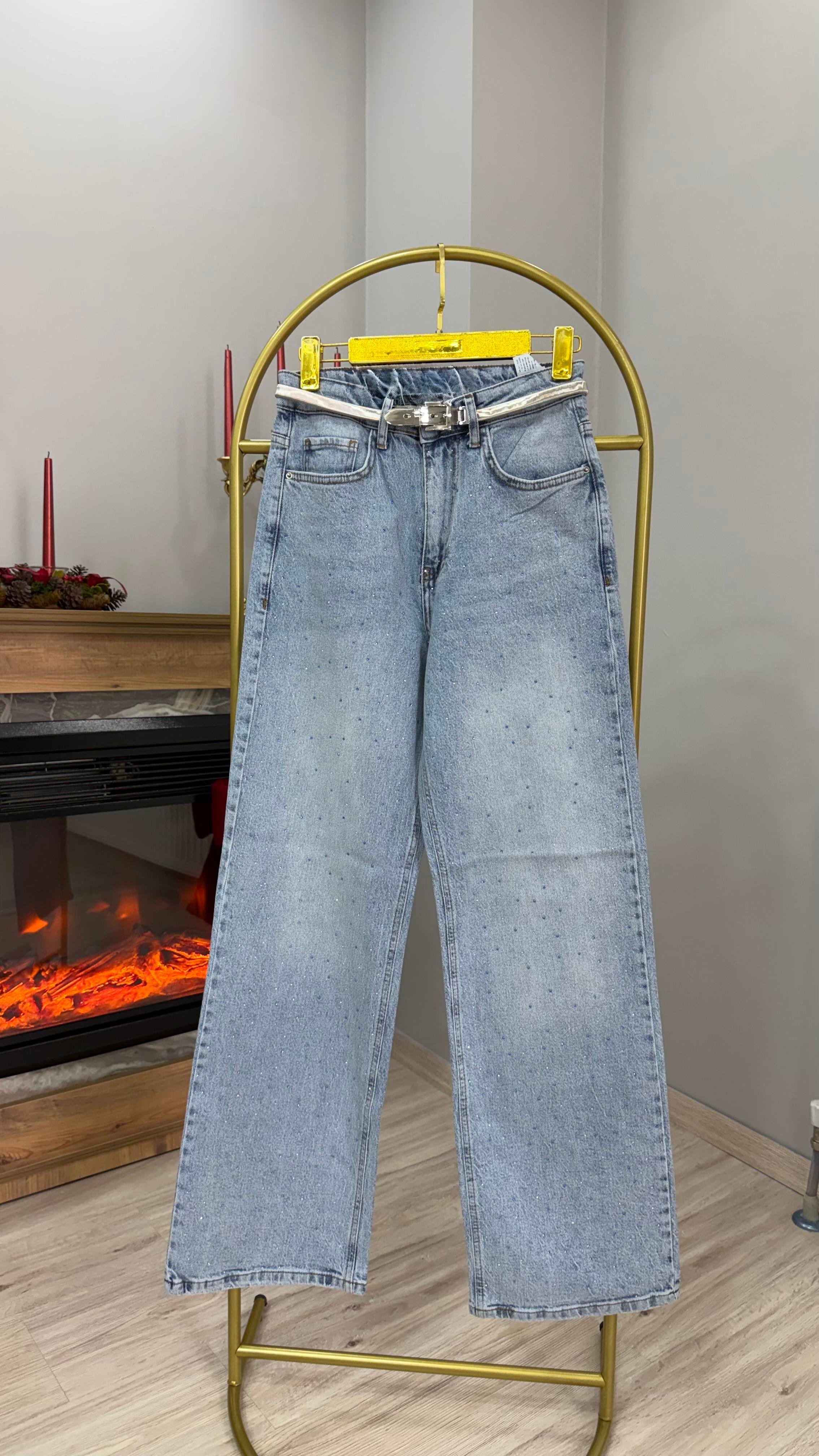 YÜKSEK BEL TAŞLI WİDELEG JEAN 
