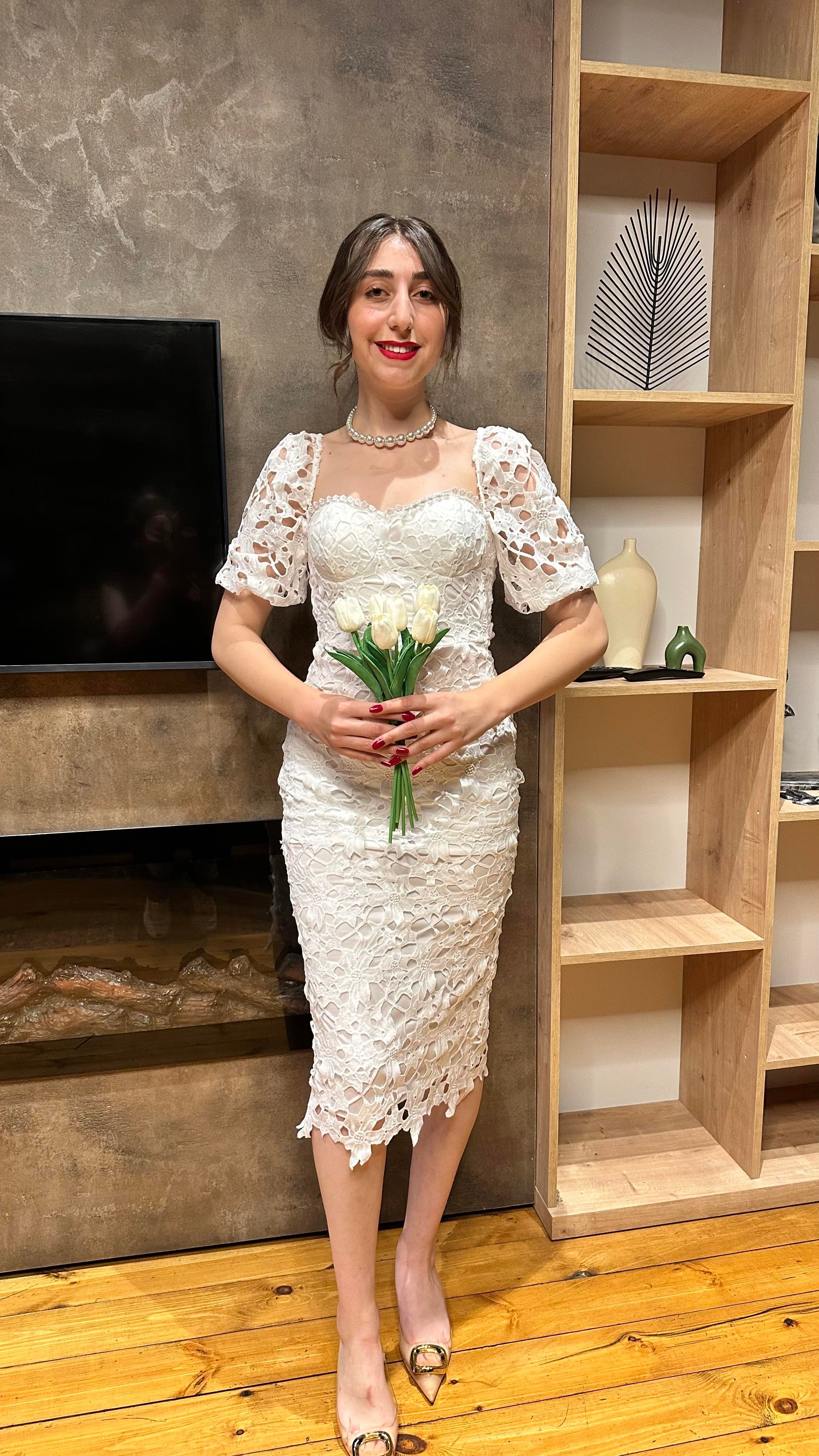 ZARİNA DANTEL ELBİSE